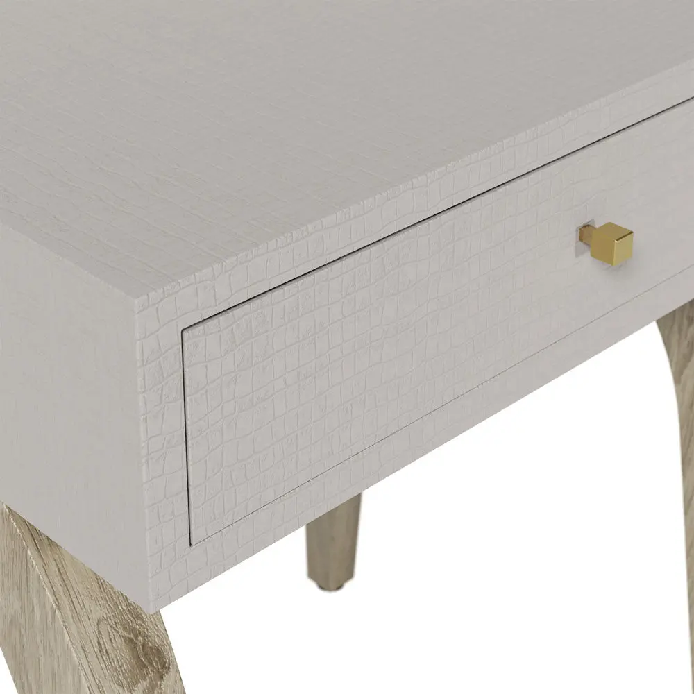 DI Designs Laverstoke 1 Drawer Bedside Table in White - Image 5