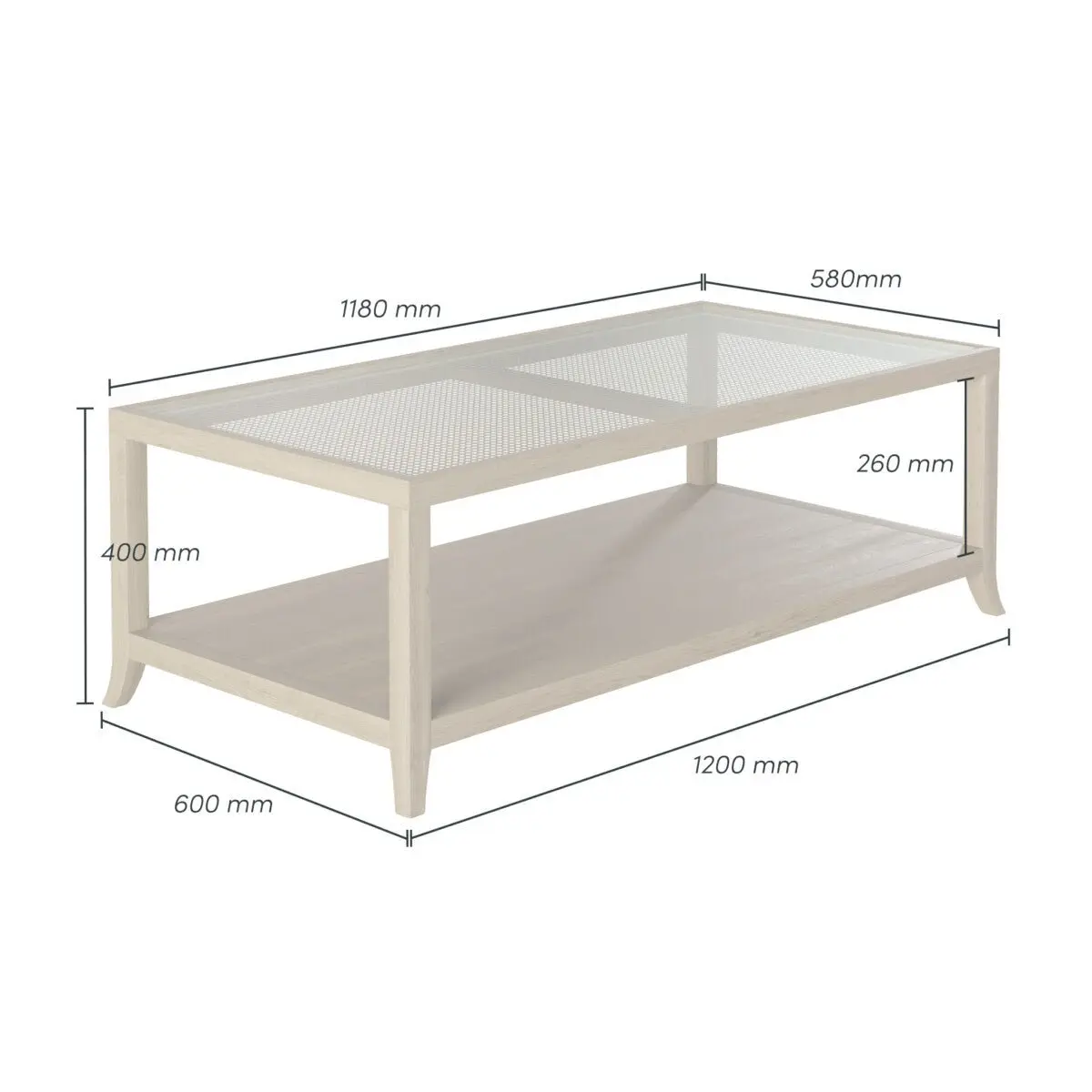 DI Designs Witley Coffee Table in Aged Oak - Image 4