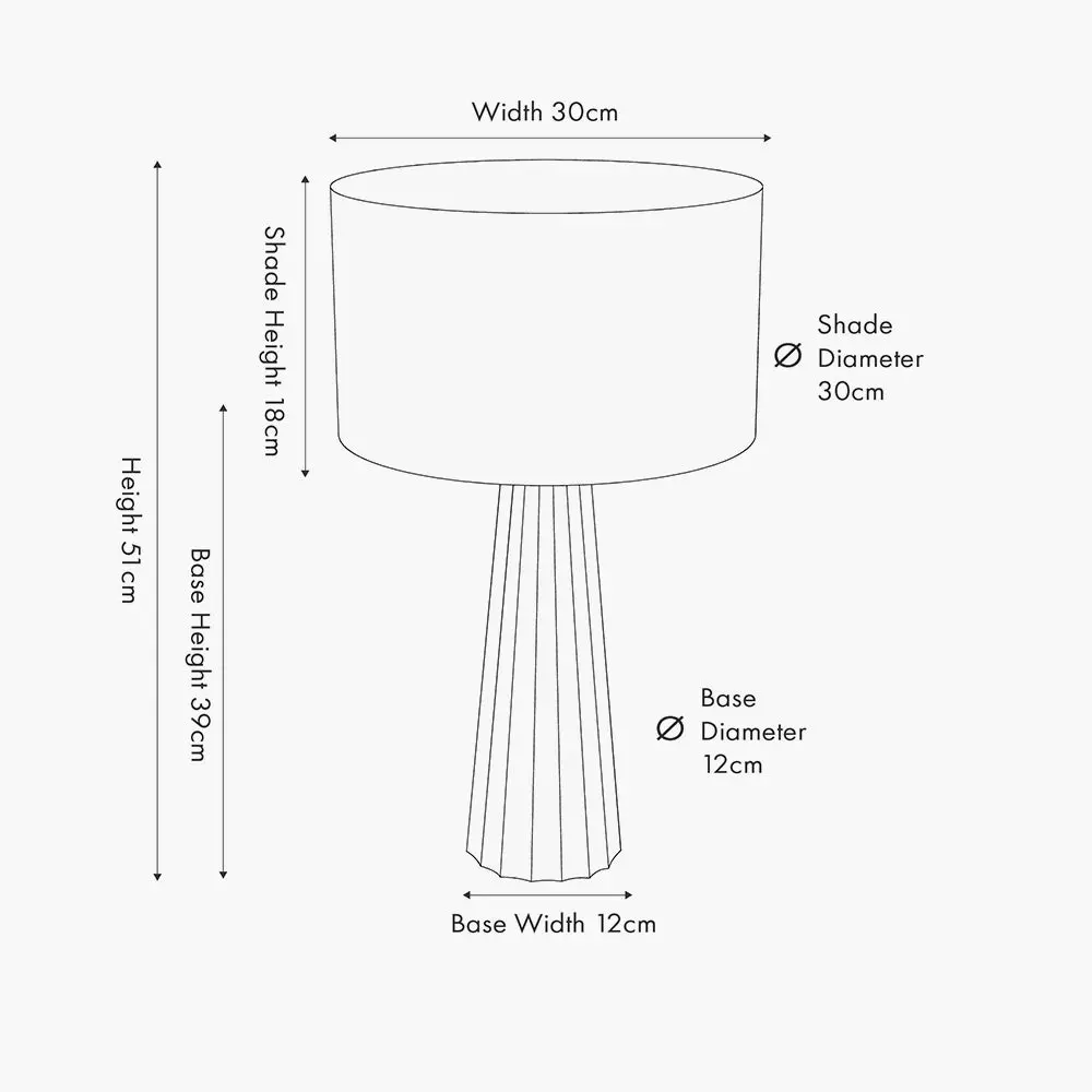 Draydon Black Wash Mango Wood Textured Cone Table Lamp - Image 10