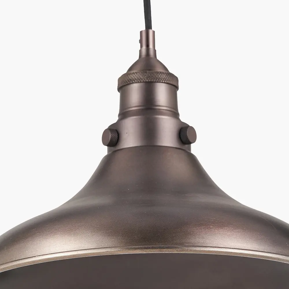 Ellis Antique Bronze Cafe Metal Pendant - Image 8