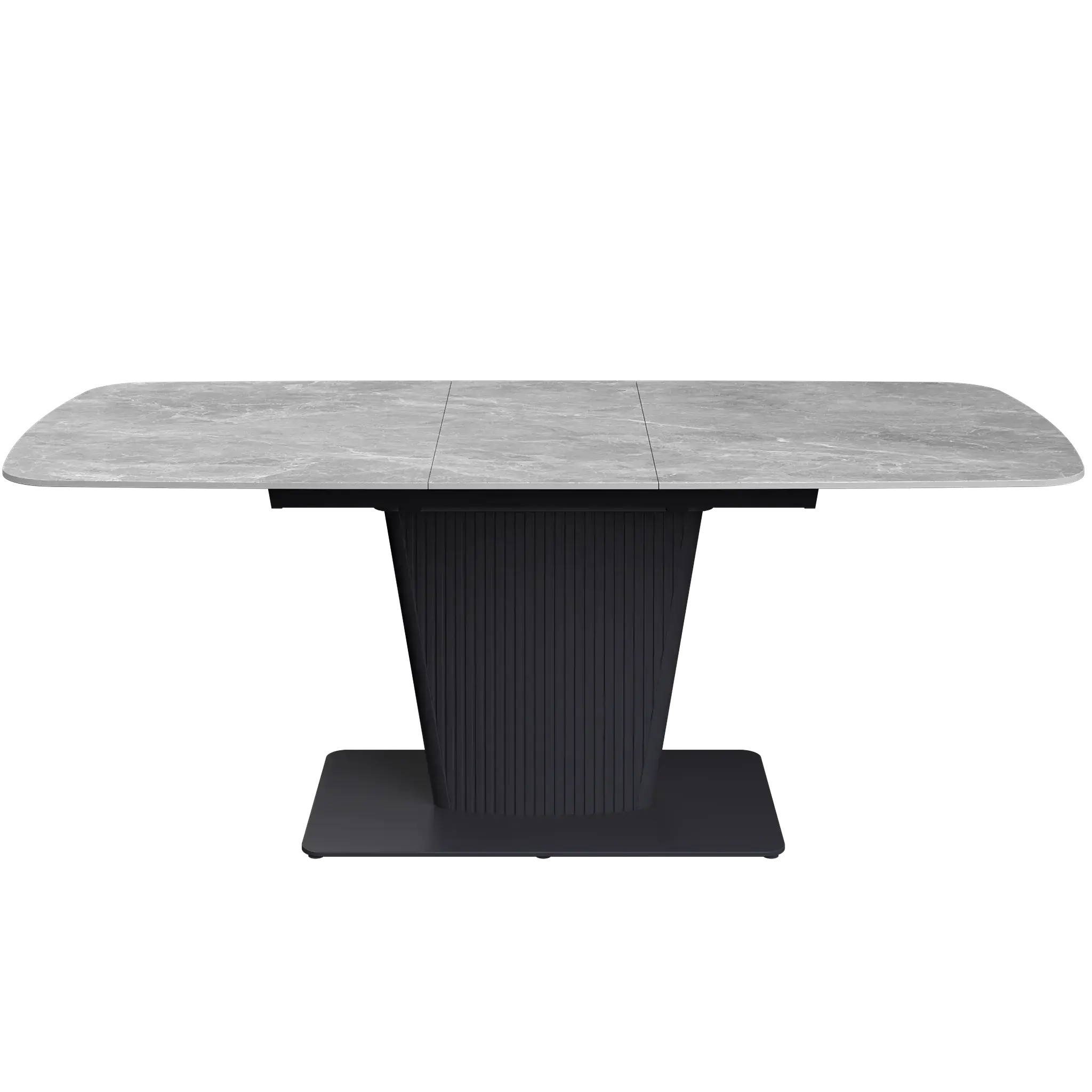 Estello 160-200cm Light Grey Ceramic Extending Dining Table - Image 4
