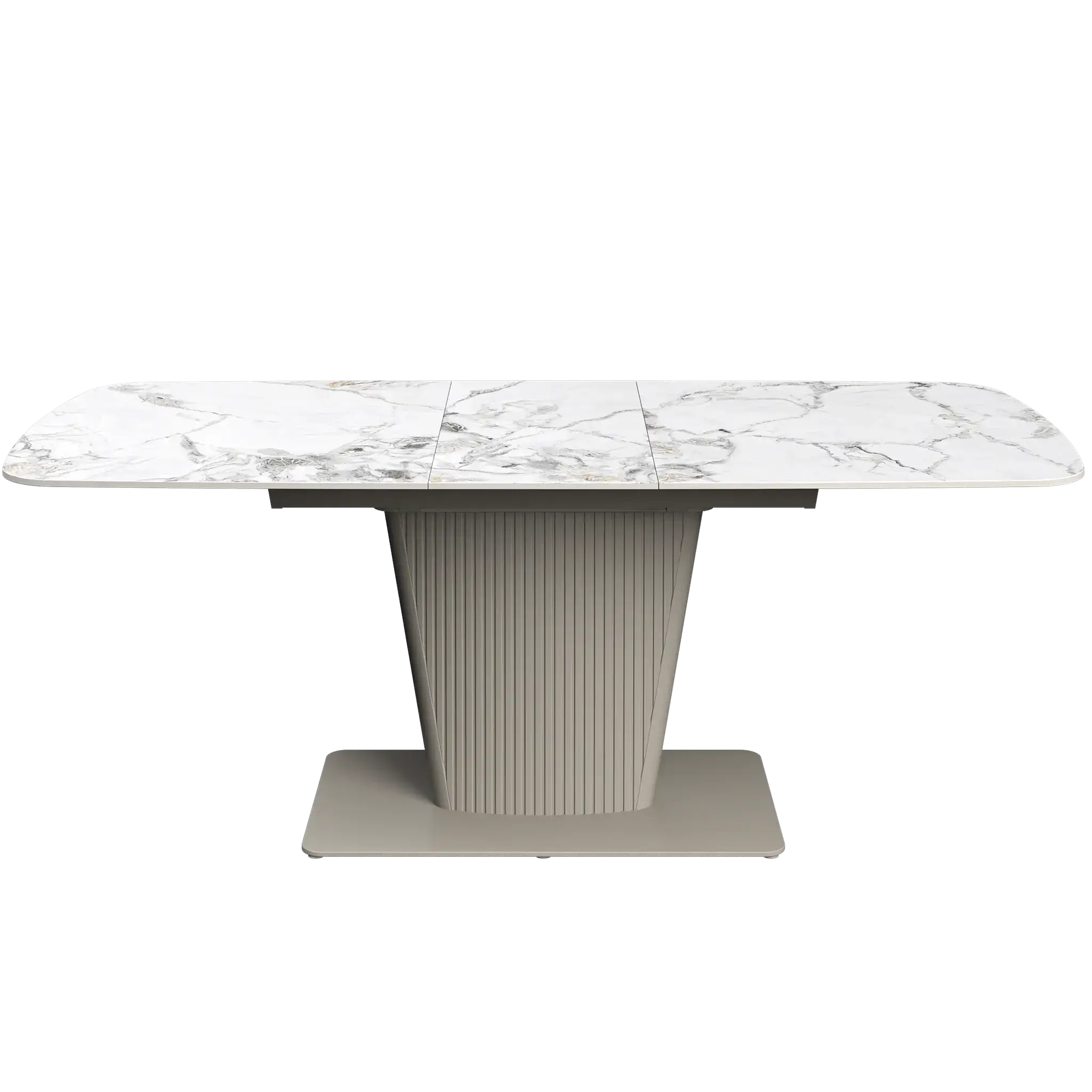 Estello 160-200cm White Ceramic Extending Dining Table - Image 3