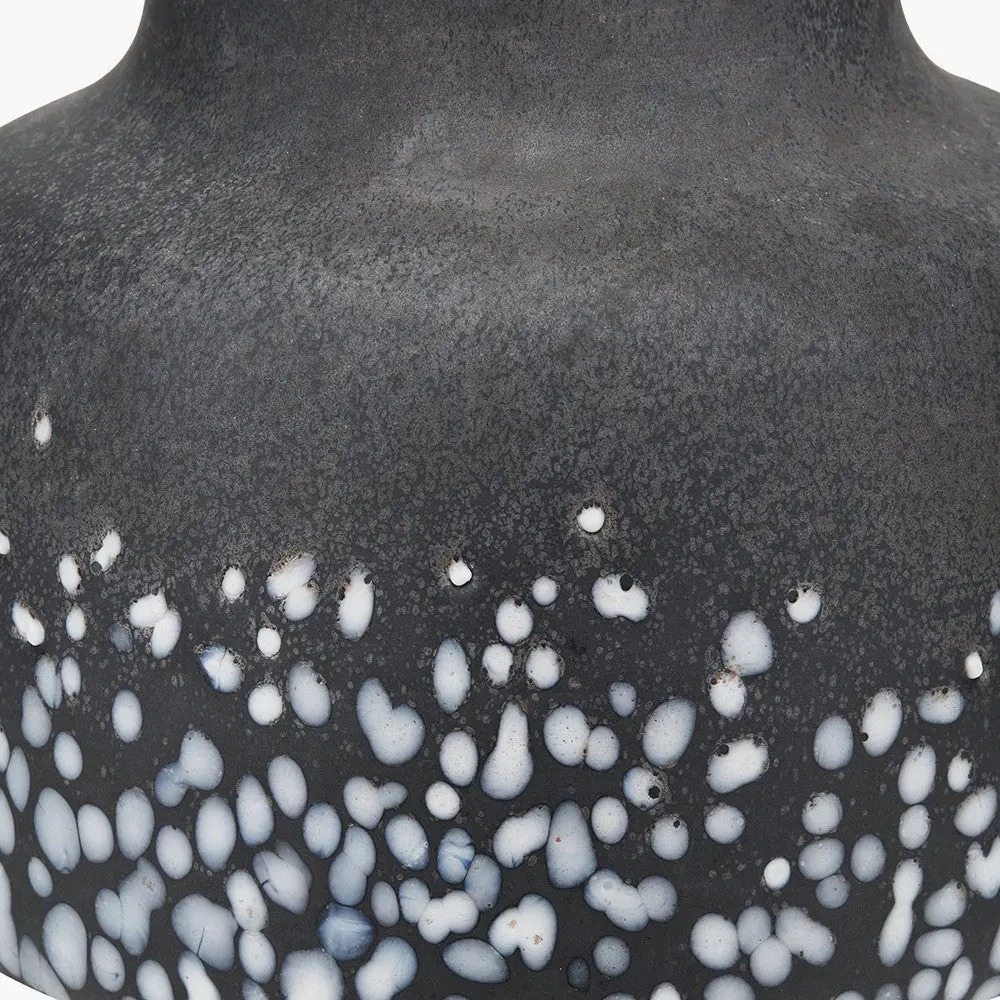 Etna Black and White Glass Table Lamp Base - Image 2