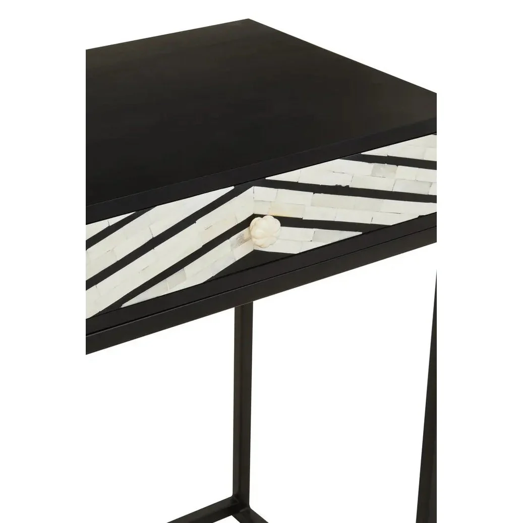 Fazion Bone Inlay Console Table with Two Drawers - Image 17