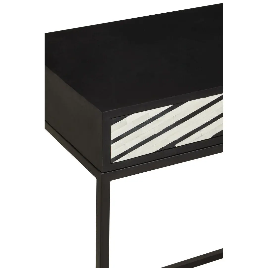 Fazion Bone Inlay Console Table with Two Drawers - Image 6