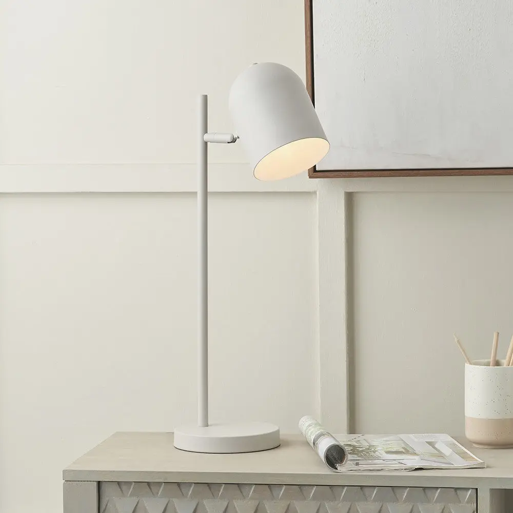 Finn Grey Metal Cloche Headed Table Lamp - Image 3