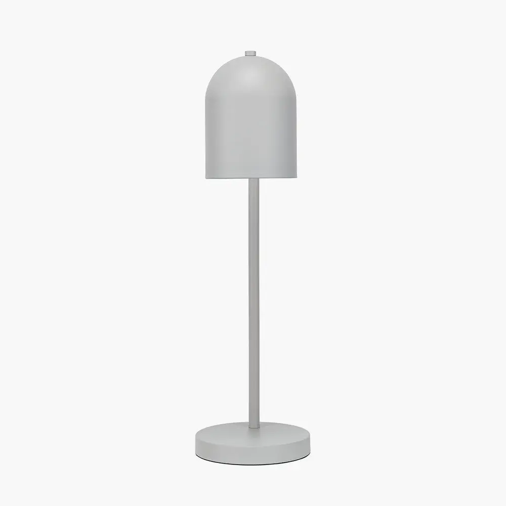 Finn Grey Metal Cloche Headed Table Lamp - Image 6
