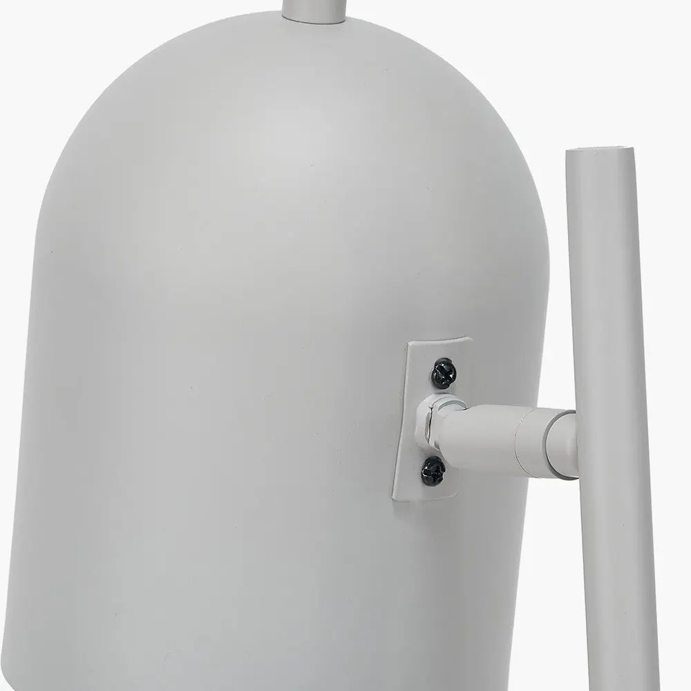 Finn Grey Metal Cloche Headed Table Lamp - Image 8