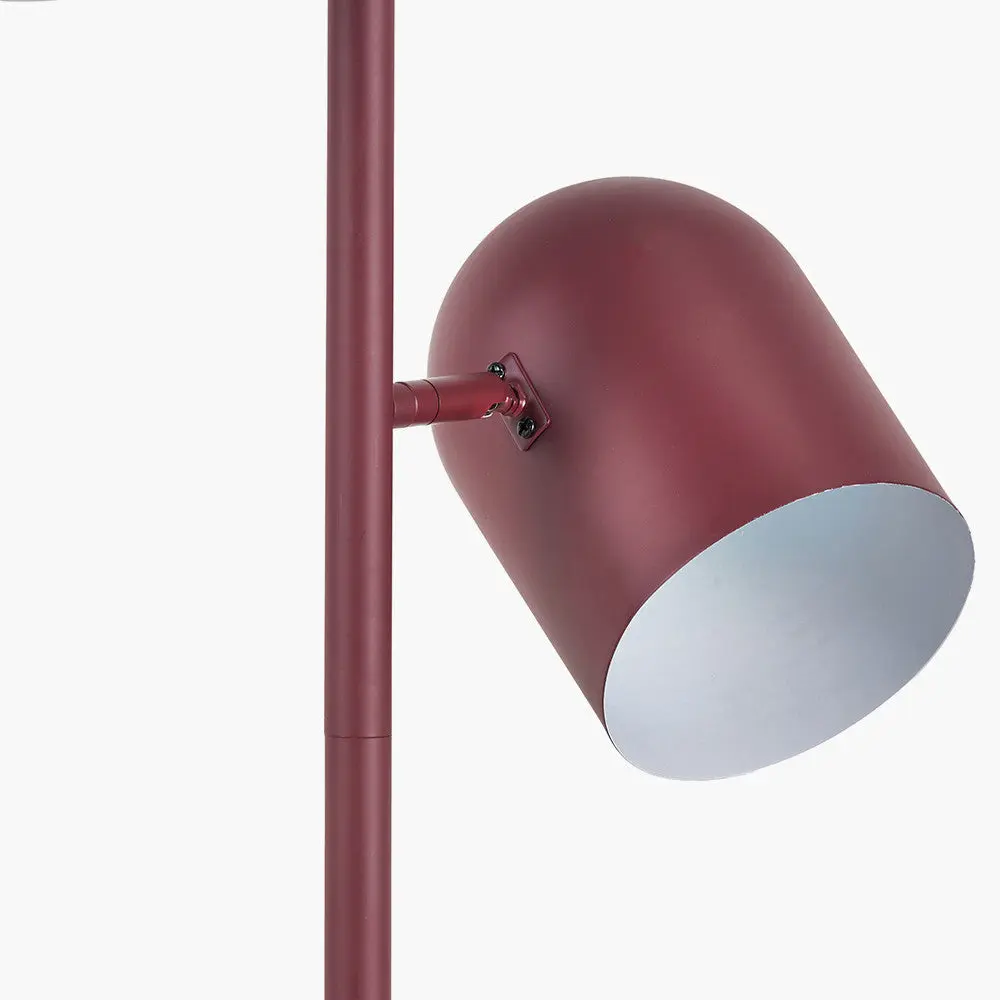 Finn Mulberry Metal Cloche Two Head Floor Lamp - Image 6