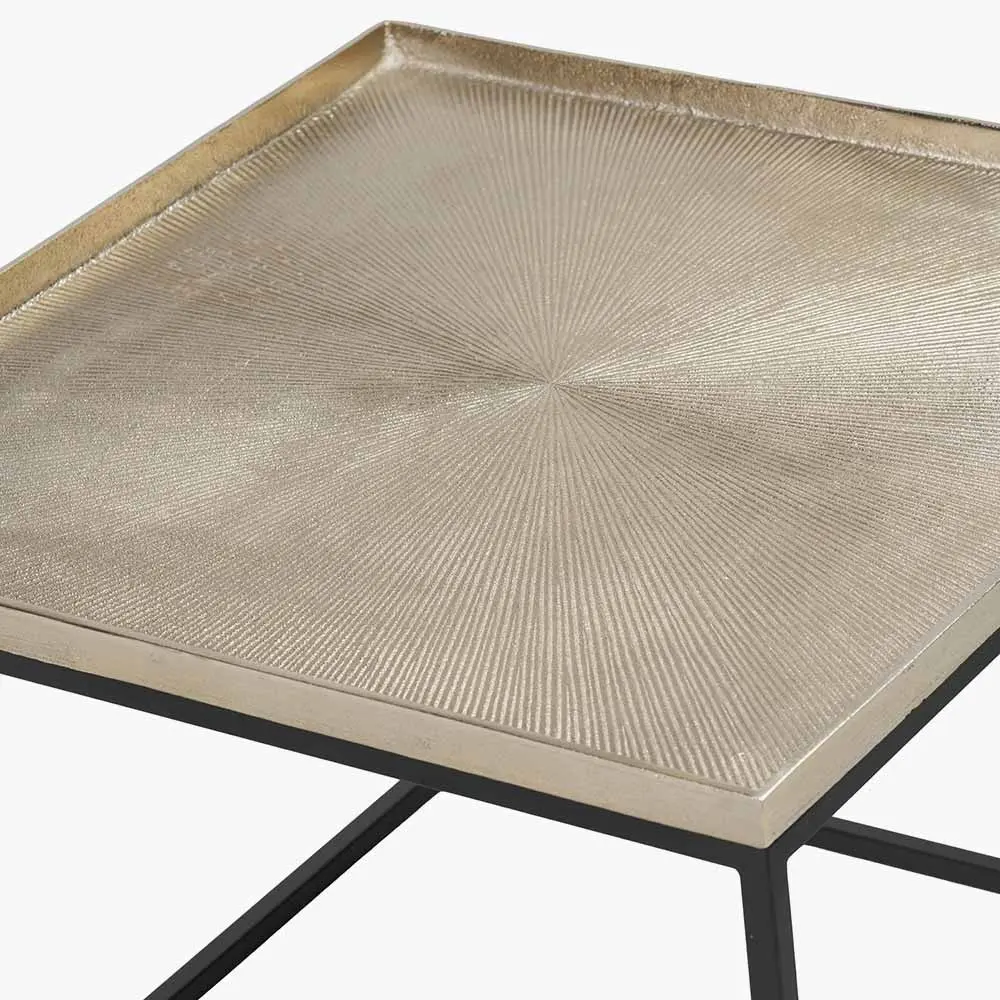 Franklin Gold Cast & Black Metal Coffee Table – Modern Centrepiece - Image 5