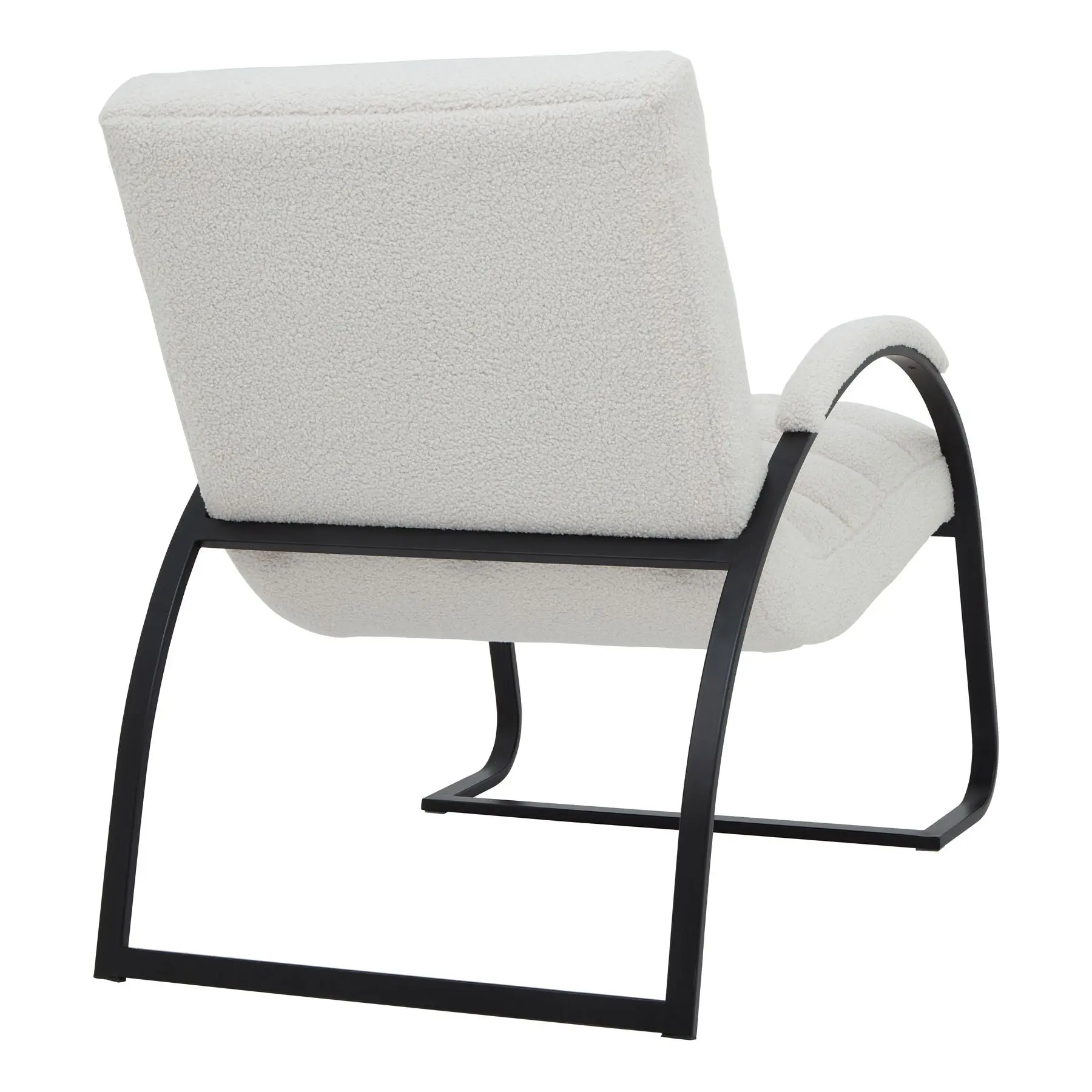 Freya Boucle Ribbed Ark Chair - Image 3