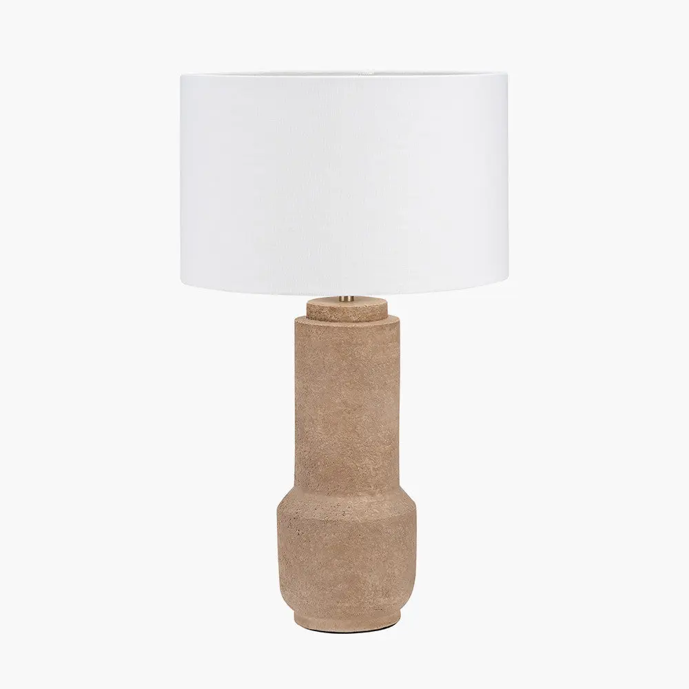 Gaiana Concrete Brown Stoneware Table Lamp Base - Image 3