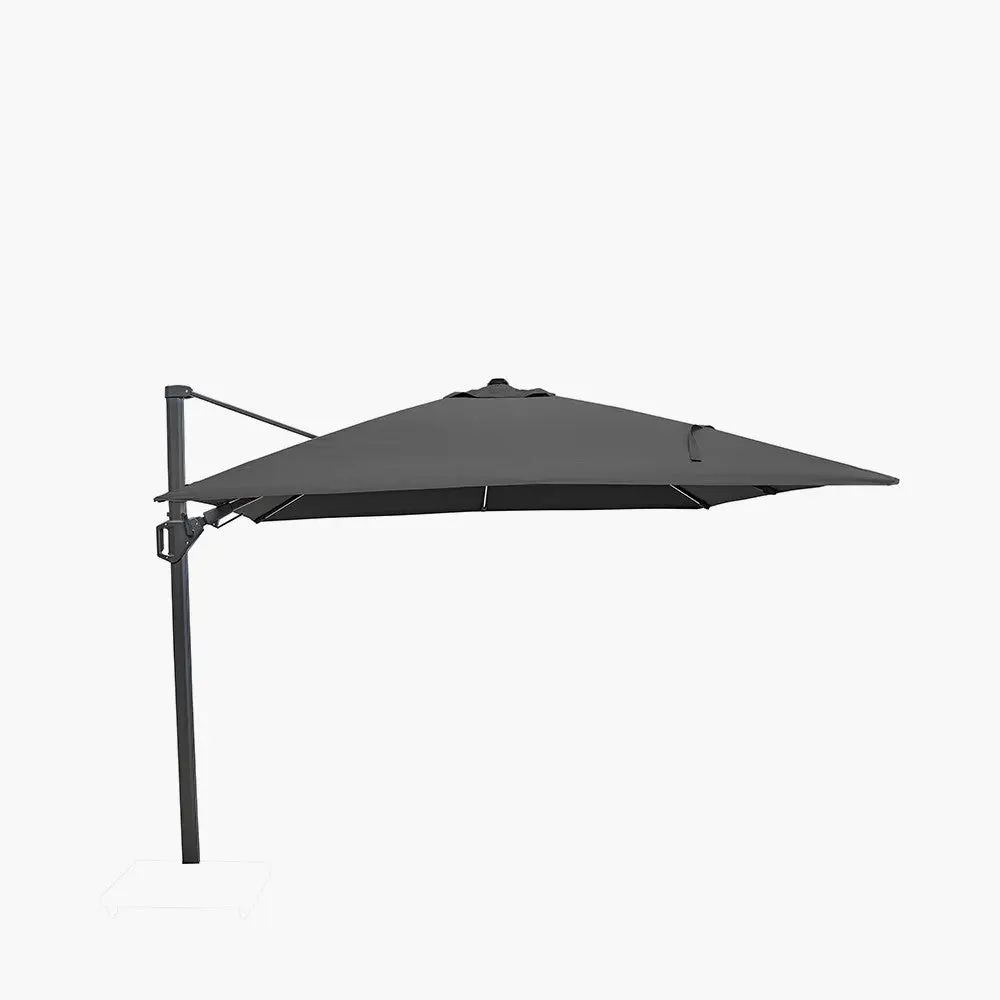 Glow Challenger T2 3m Square Anthracite Free Arm Parasol - Image 3