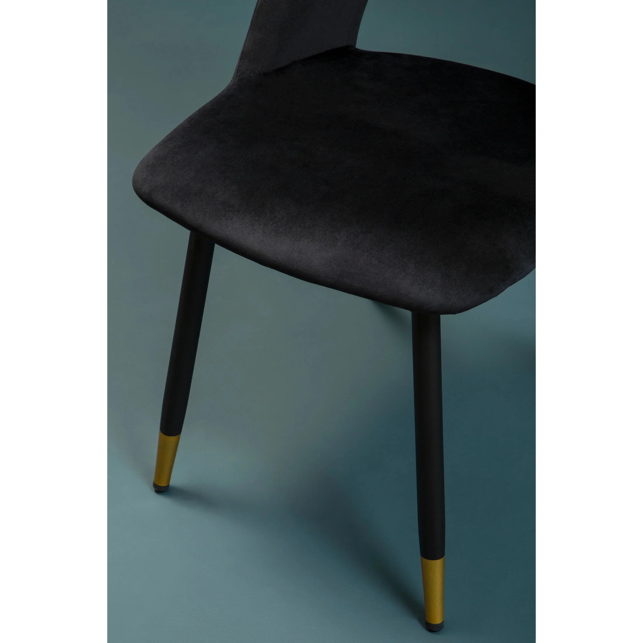 Grayson Black Velvet Dining Chair - Image 4