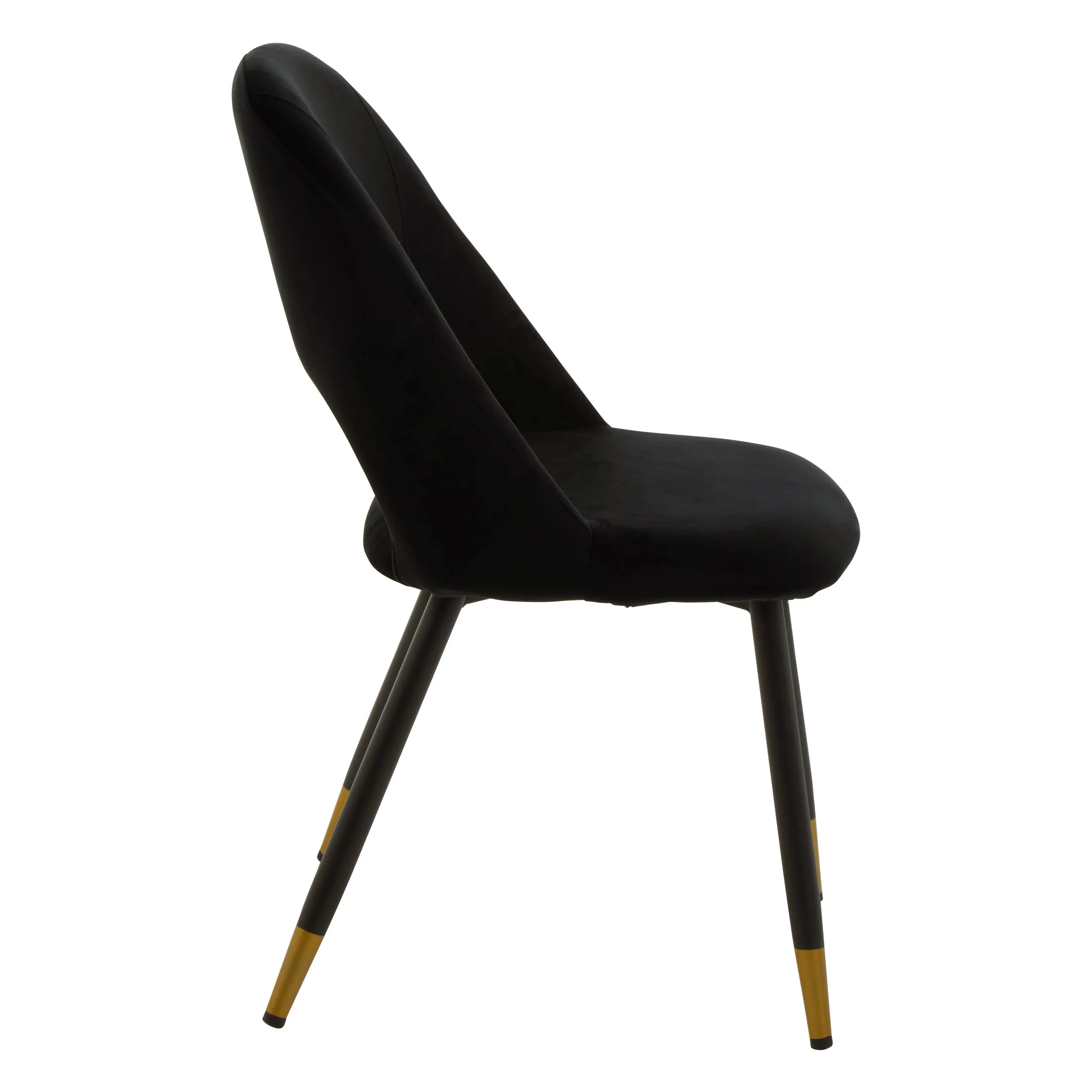 Grayson Black Velvet Dining Chair - Image 6