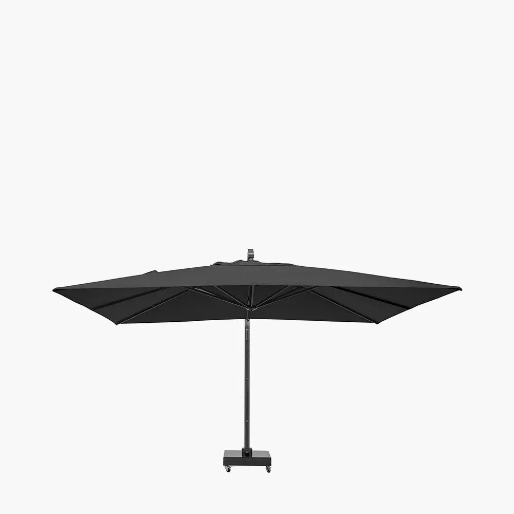 Icon Premium T1 4mx3m Rectangular Premium Faded Black Parasol - Image 3