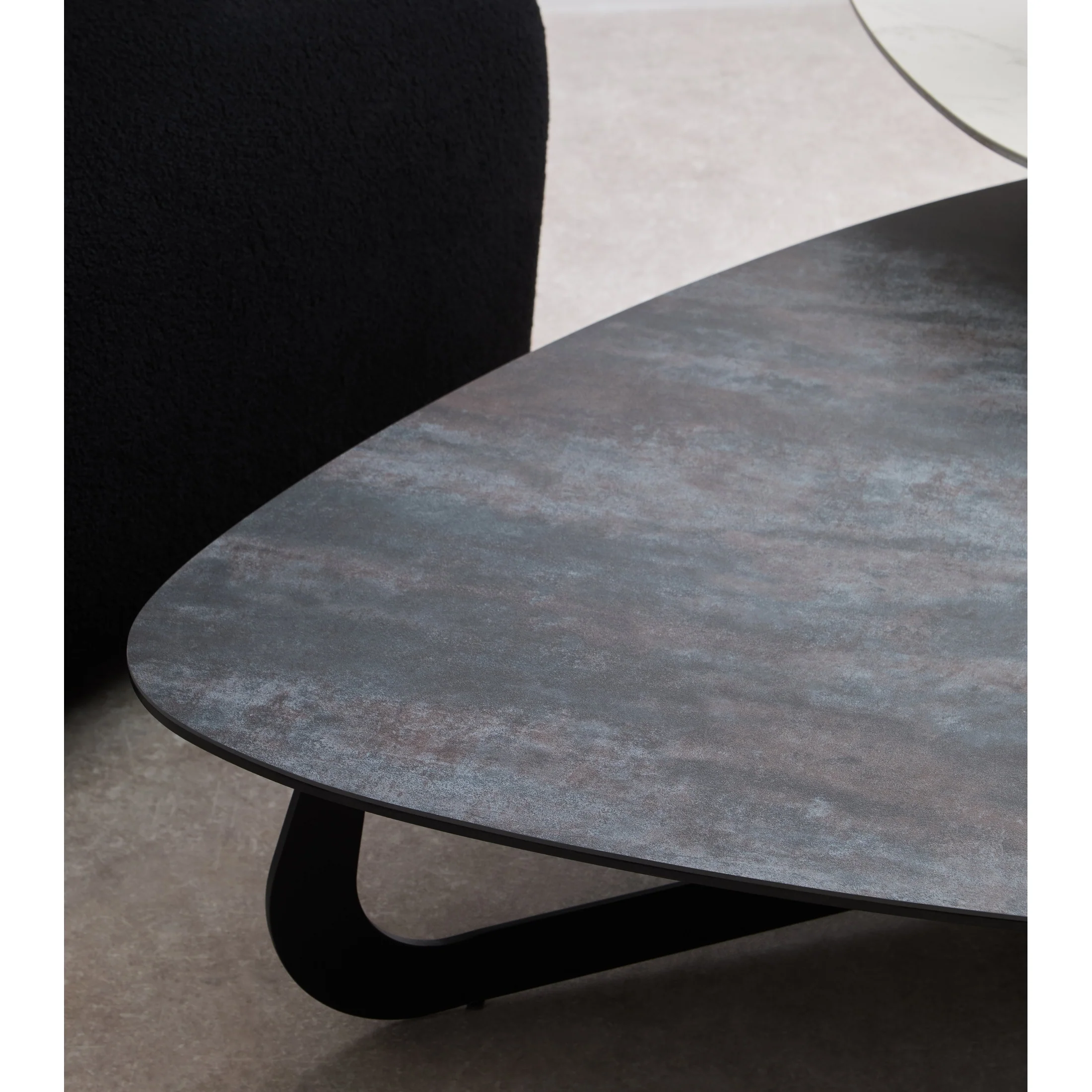 Impero 2 Tier Large Asymmetrical Ceramic Coffee Table - Image 3