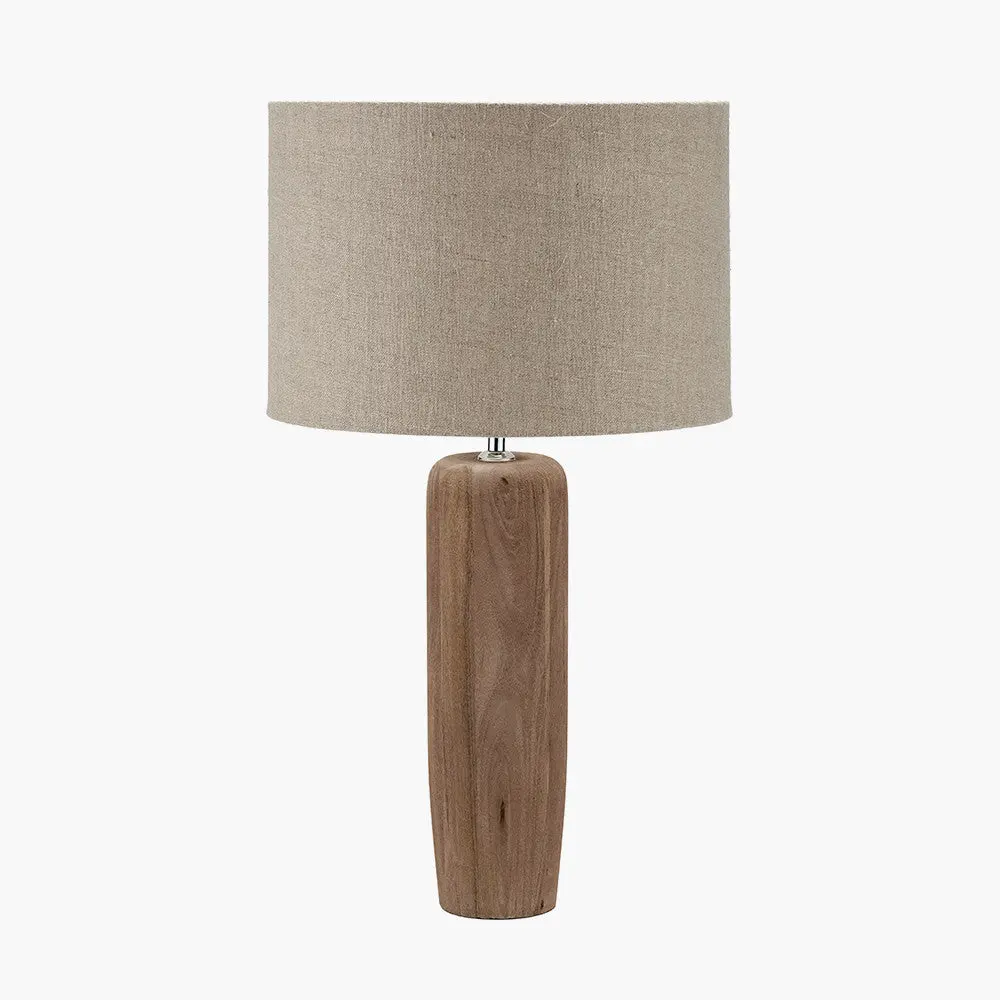 Inaya Natural Tapered Large Wood Table Lamp Base - Image 7