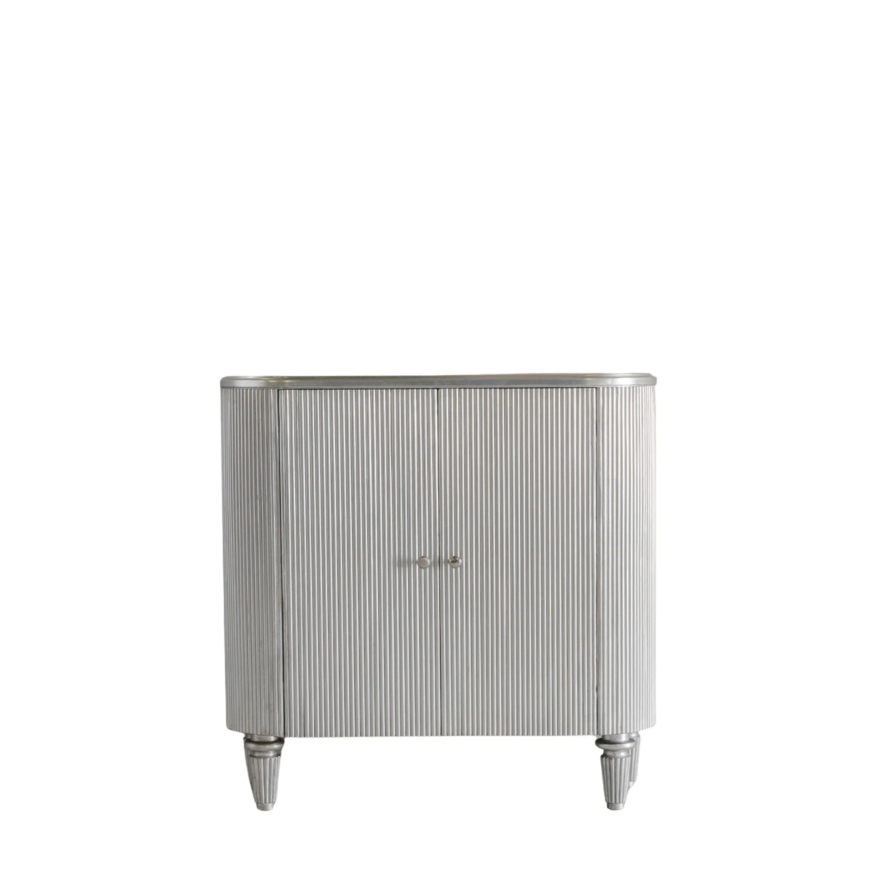 Jervis Drinks Cabinet in Silver - Image 2