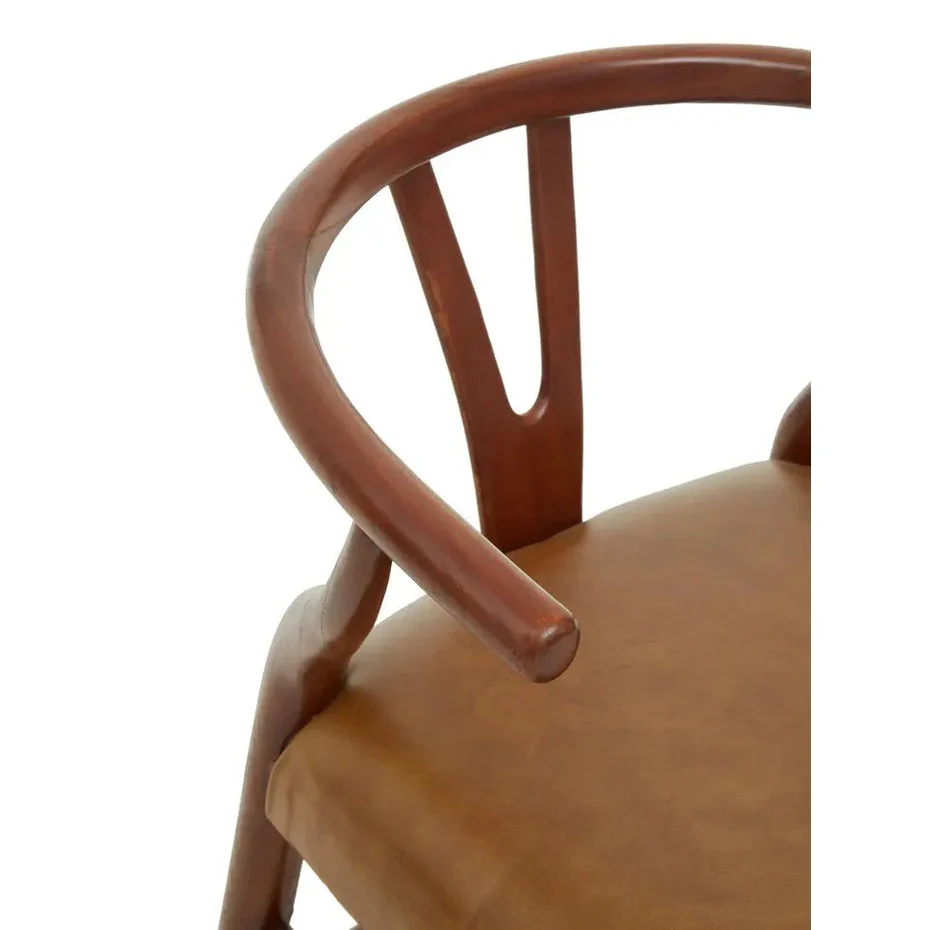 Kanika Cow Camel Leather Chair - Image 15
