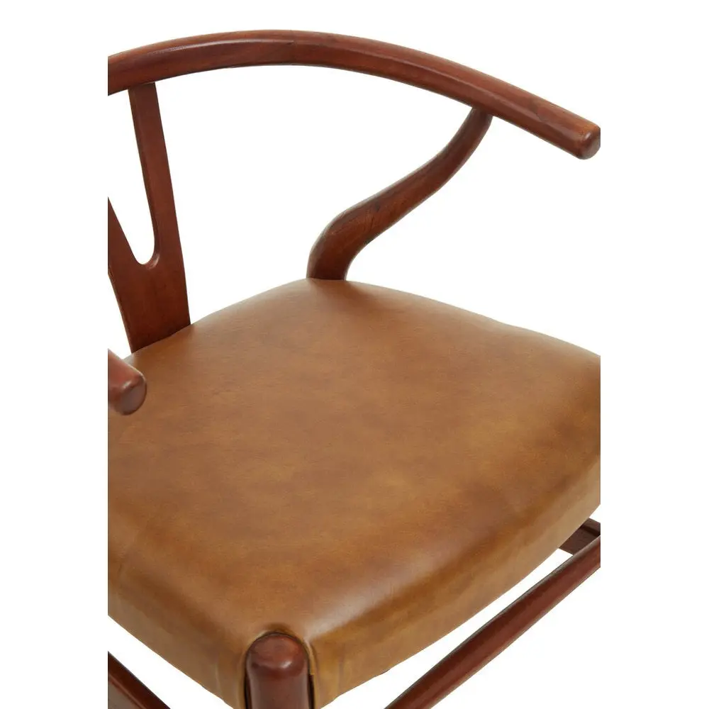 Kanika Cow Camel Leather Chair - Image 5