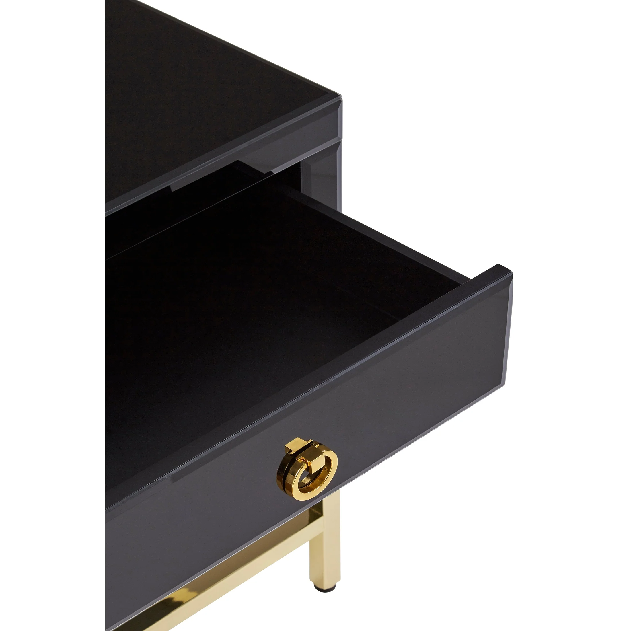 Kenswick Townhouse Black and Gold Side Table - Image 7