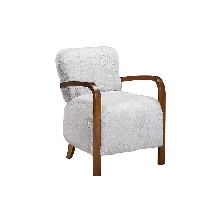 DI Designs Kington Grey Upholstered Club Chair – Modern Accent Lounge Seat