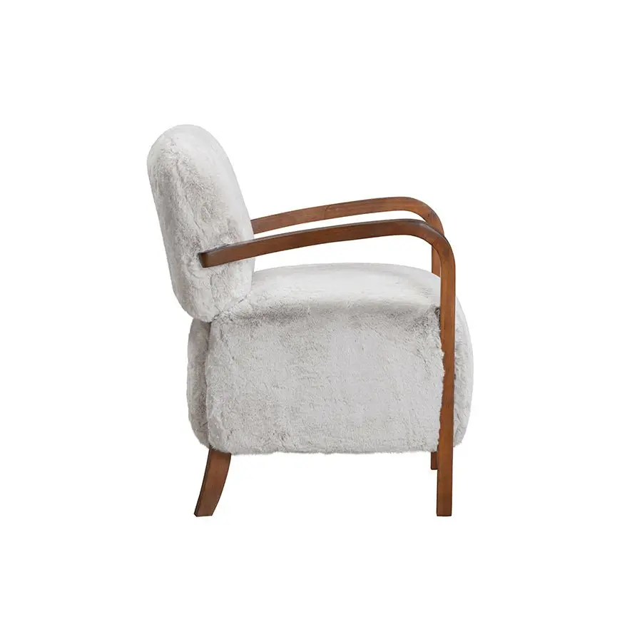 DI Designs Kington Grey Upholstered Club Chair – Modern Accent Lounge Seat - Image 5