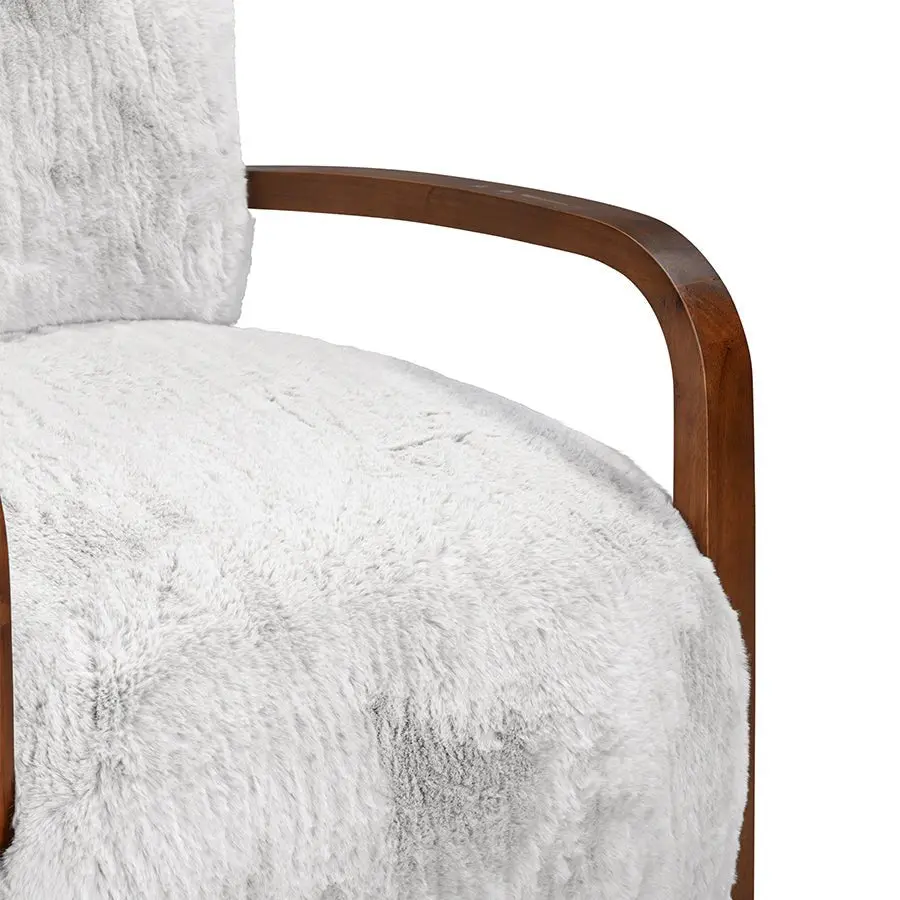 DI Designs Kington Grey Upholstered Club Chair – Modern Accent Lounge Seat - Image 6