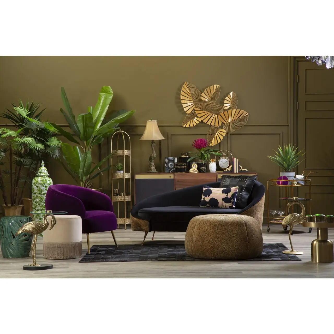 Lalita Purple Velvet Armchair - Image 6