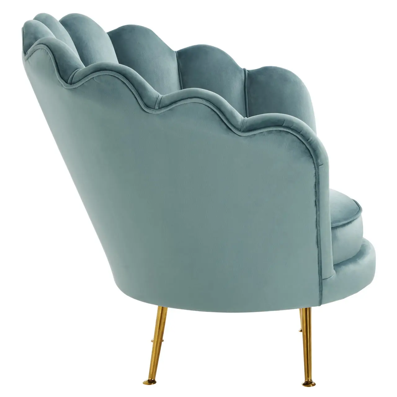 Lara Blue Scalloped Chair - Image 10
