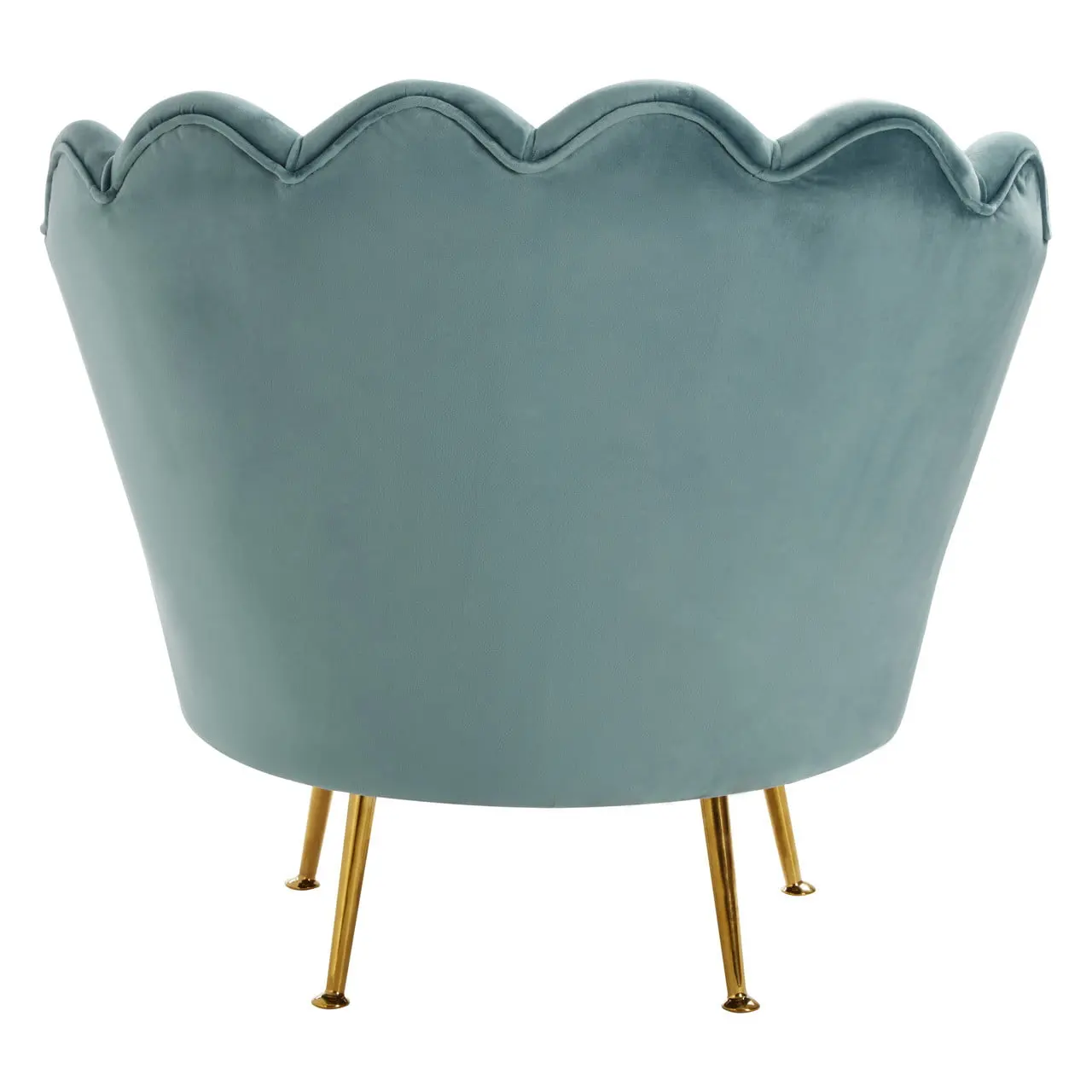 Lara Blue Scalloped Chair - Image 5