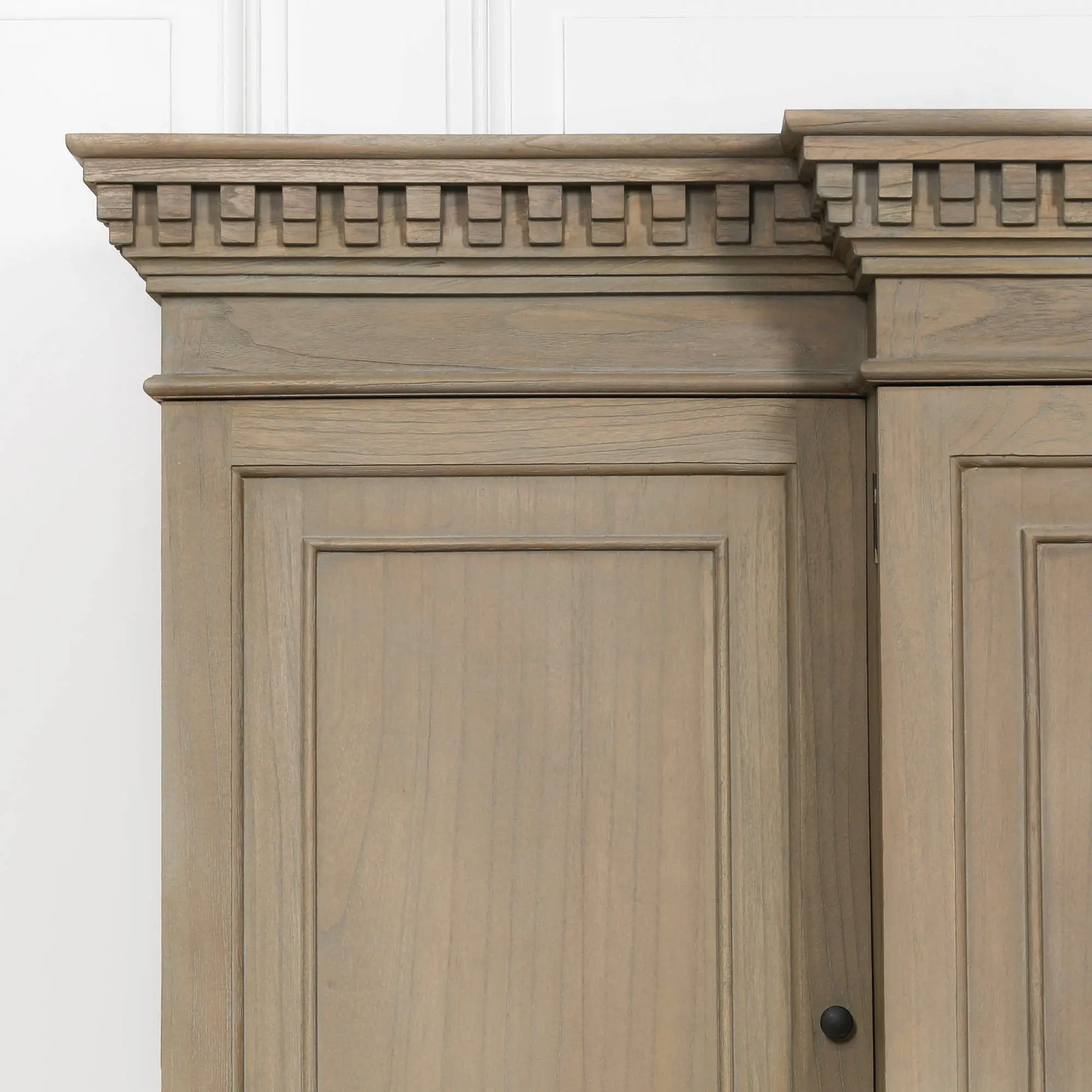 Large Wooden Triple Breakfront TV Cabinet - Image 11