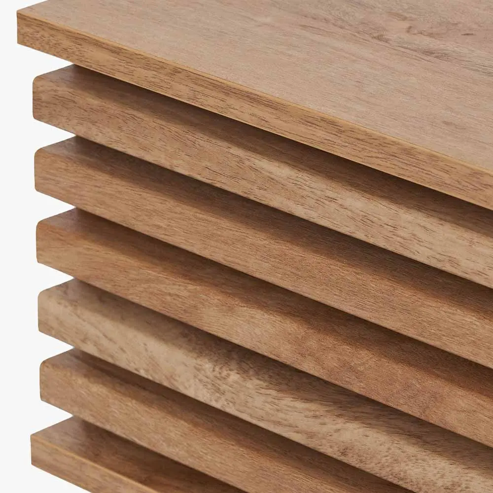 Larvik Natural Eucalyptus Wood 1 Drawer Bedside table – Scandinavian Style - Image 10