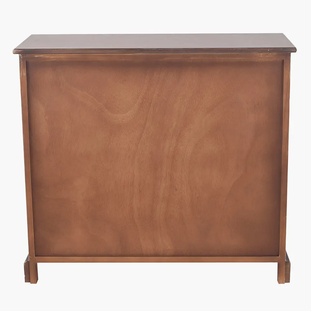 Loft Blue Multicoloured Pine Wood 6 Drawer Chest – Industrial Storage - Image 5