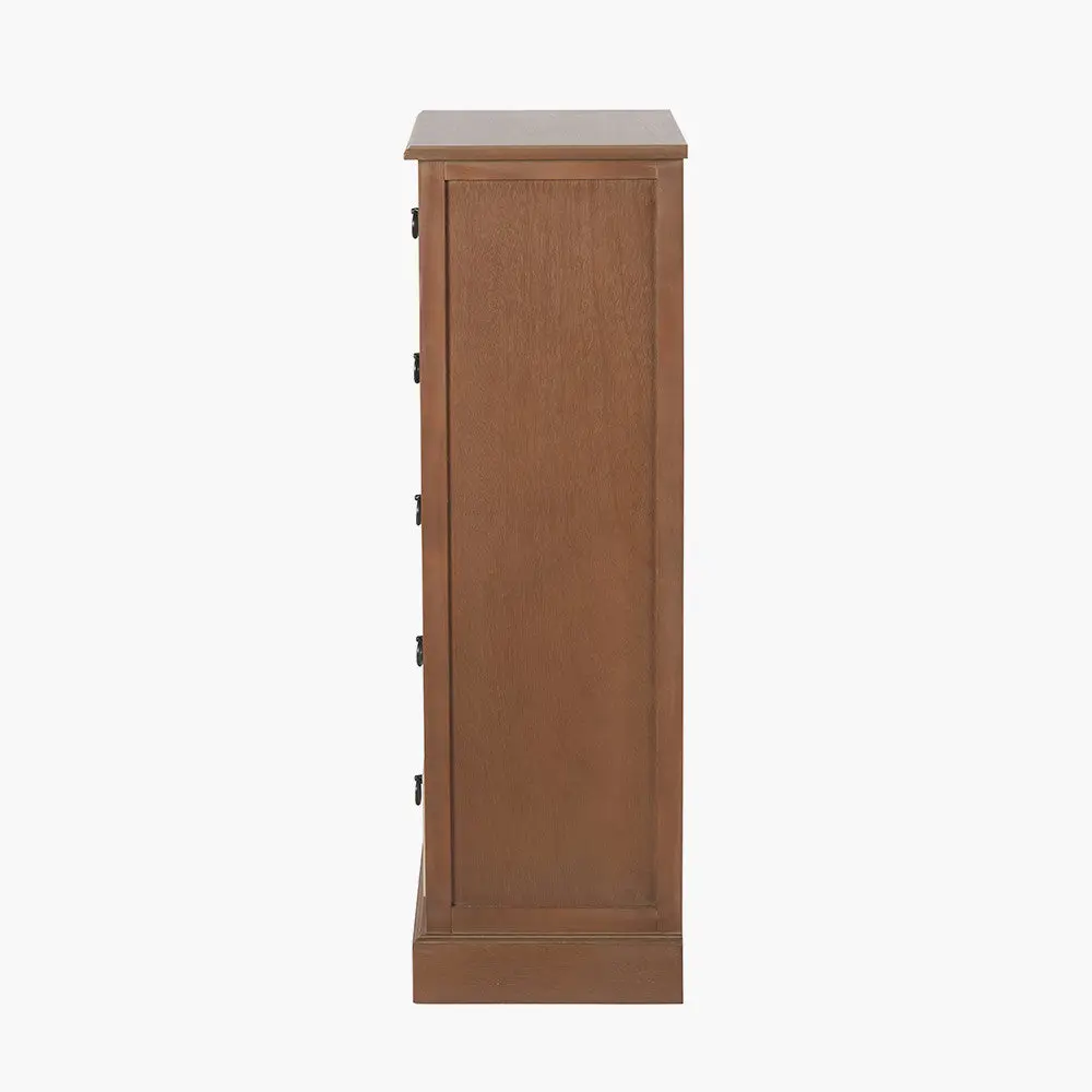 Loft Sage Multicoloured Pine Wood 5 Drawer Chest – Industrial Storage Unit - Image 3
