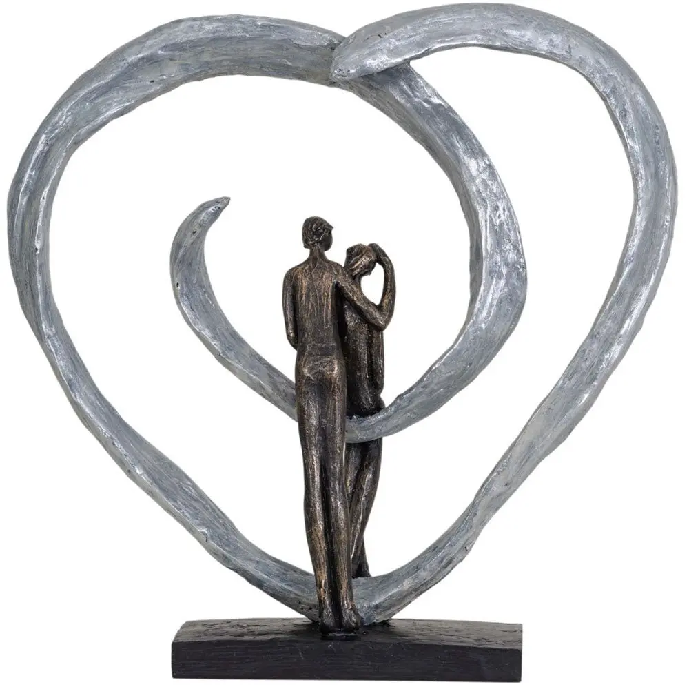 Love Sculpture In Circular Heart - Image 5