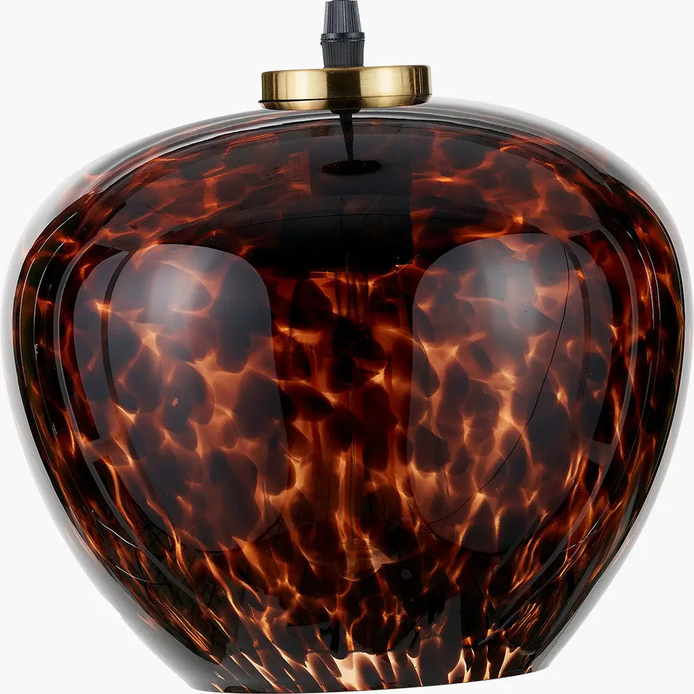 Lucien Tortoiseshell Glass Pendant - Image 3