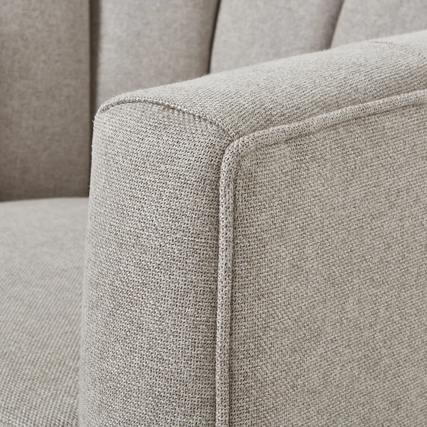 Lyla Swivel Chair In Oatmeal Twill - Image 4