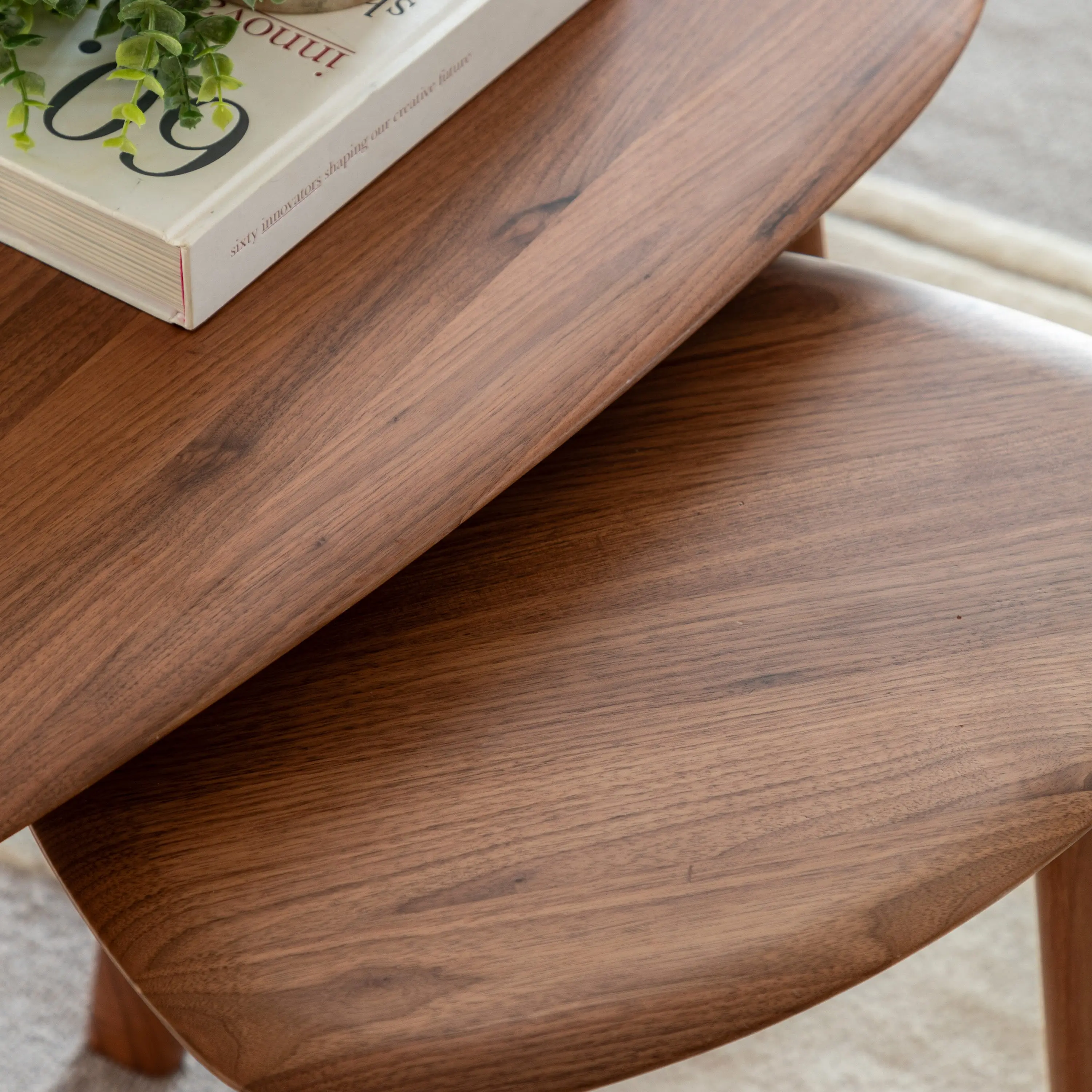 Madaro Coffee Table Nest Walnut - Image 6
