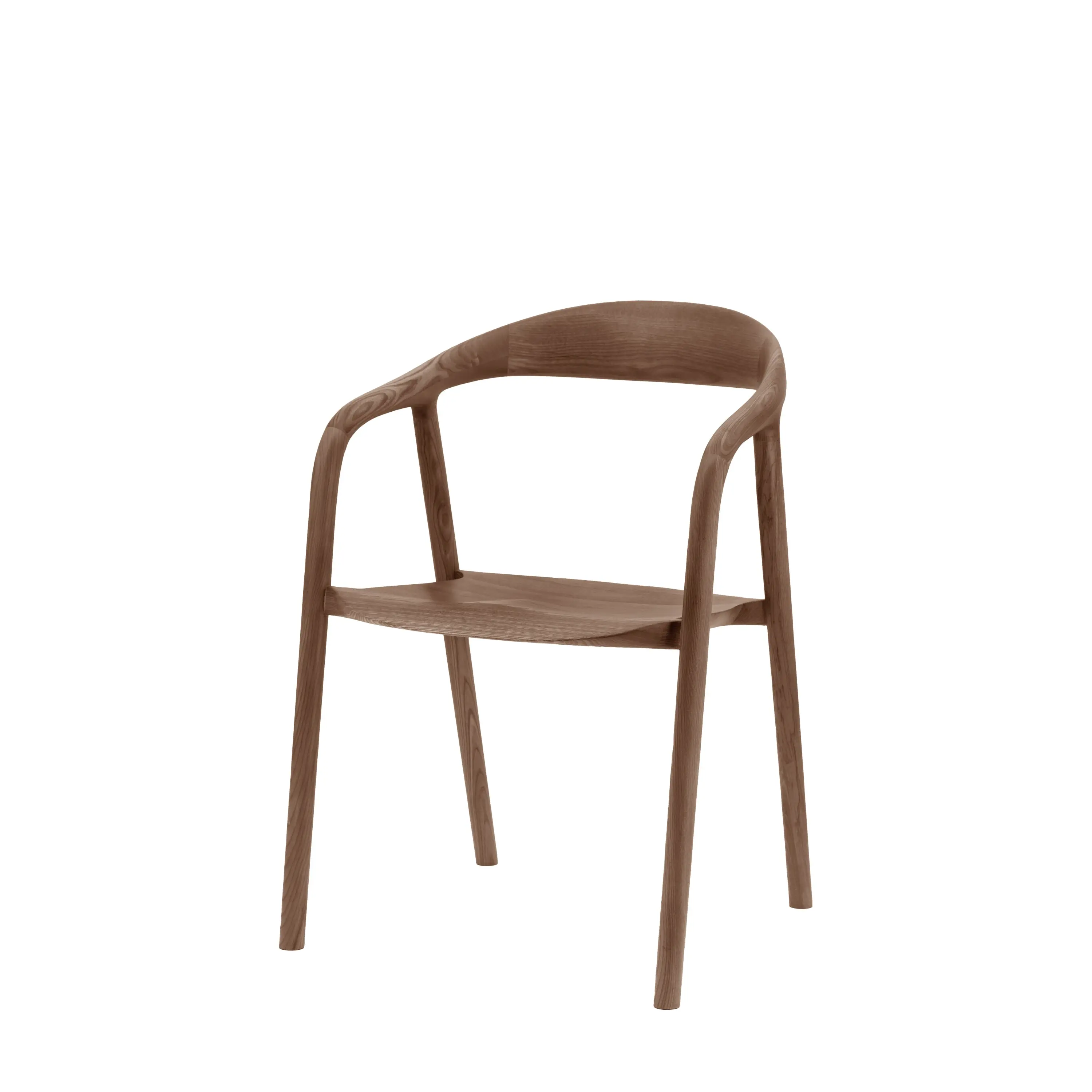 Madaro Set of 2 Dining Chair in Walnut - Image 4