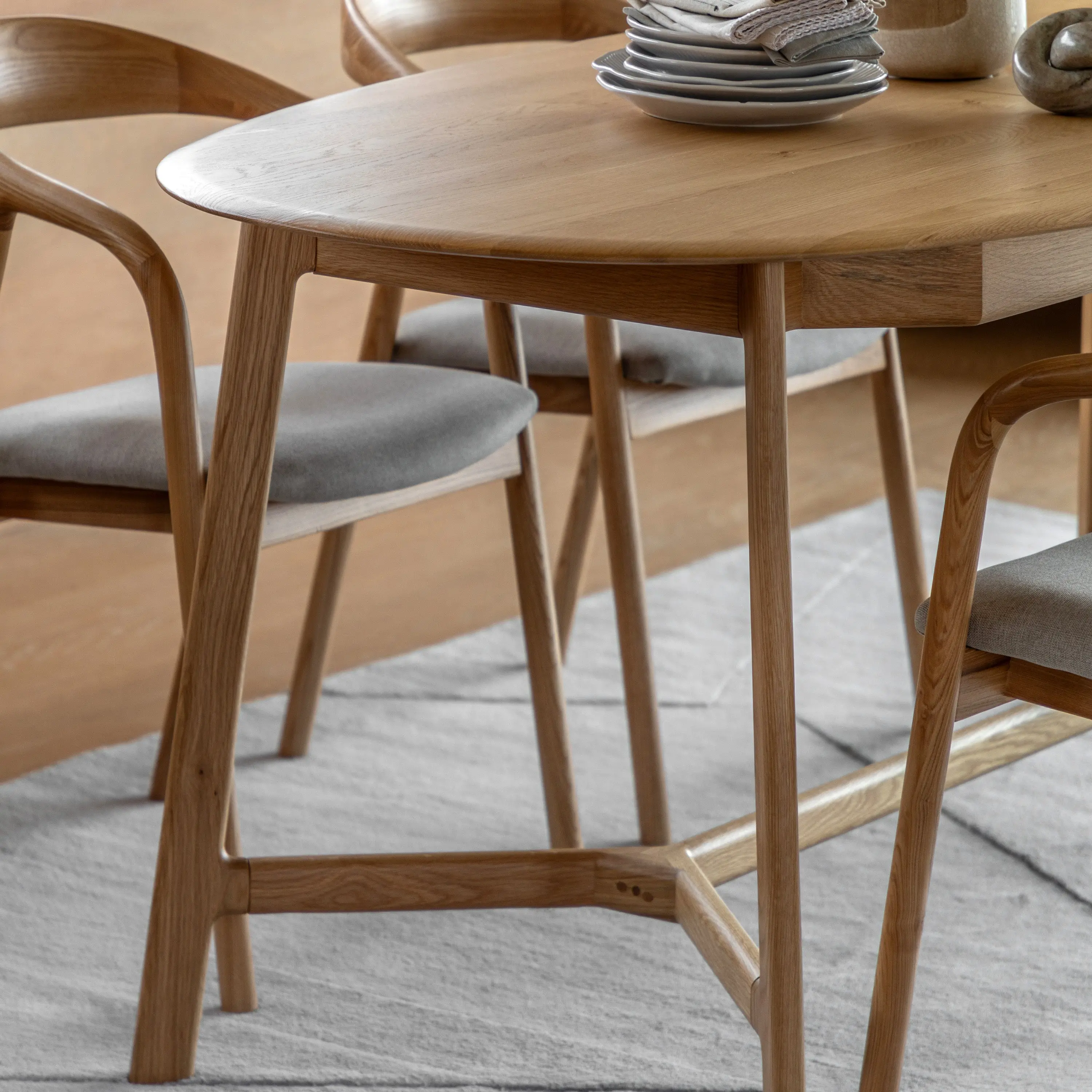 Madaro Extending Dining Table Natural - Image 5