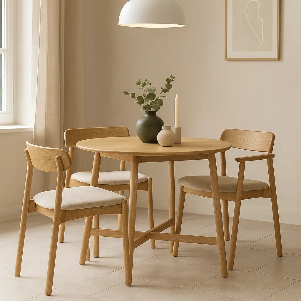 Madaro Round Dining Table Oak