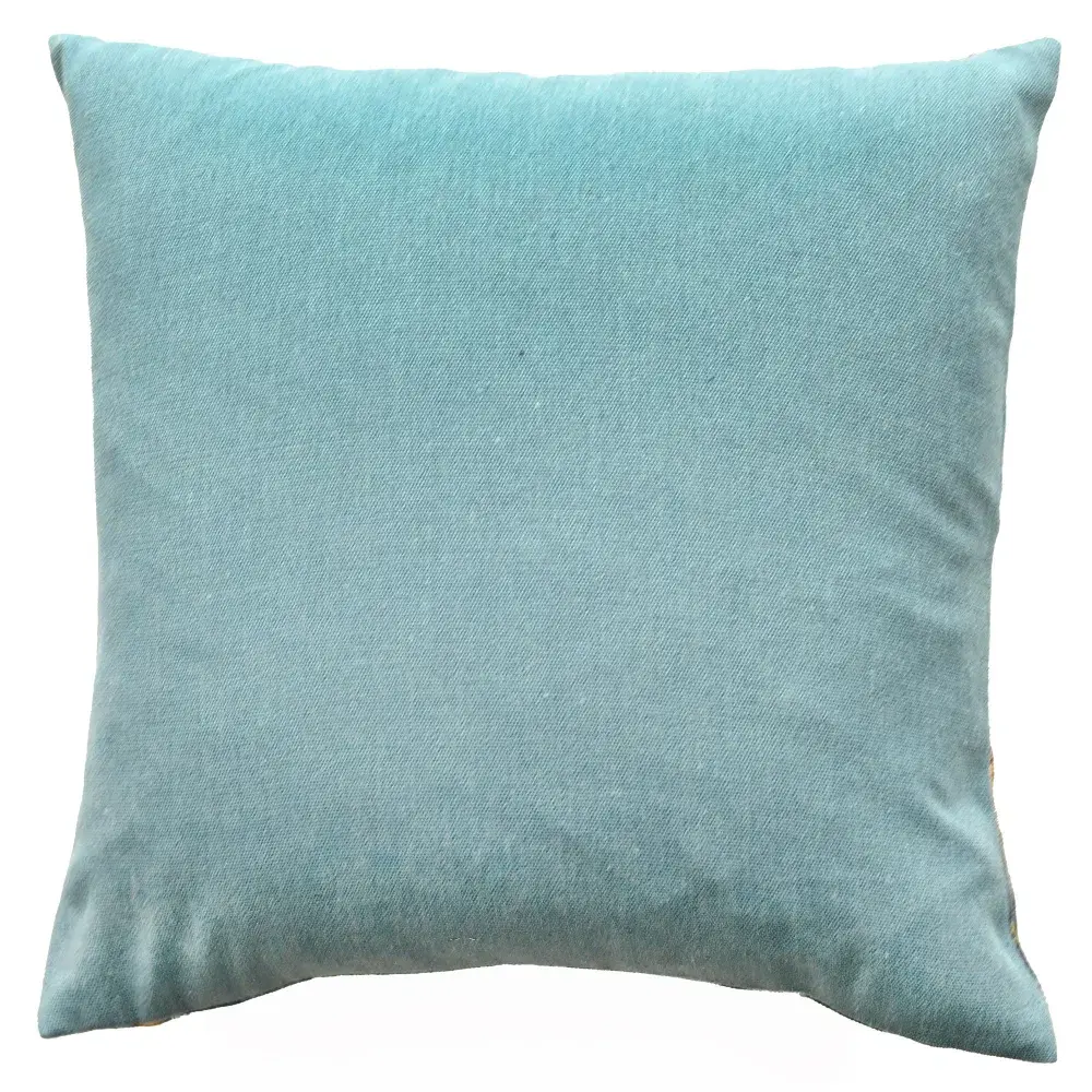 Malini Tate Cushion – Teal Decorative Cushion with Foil Detail - Image 2