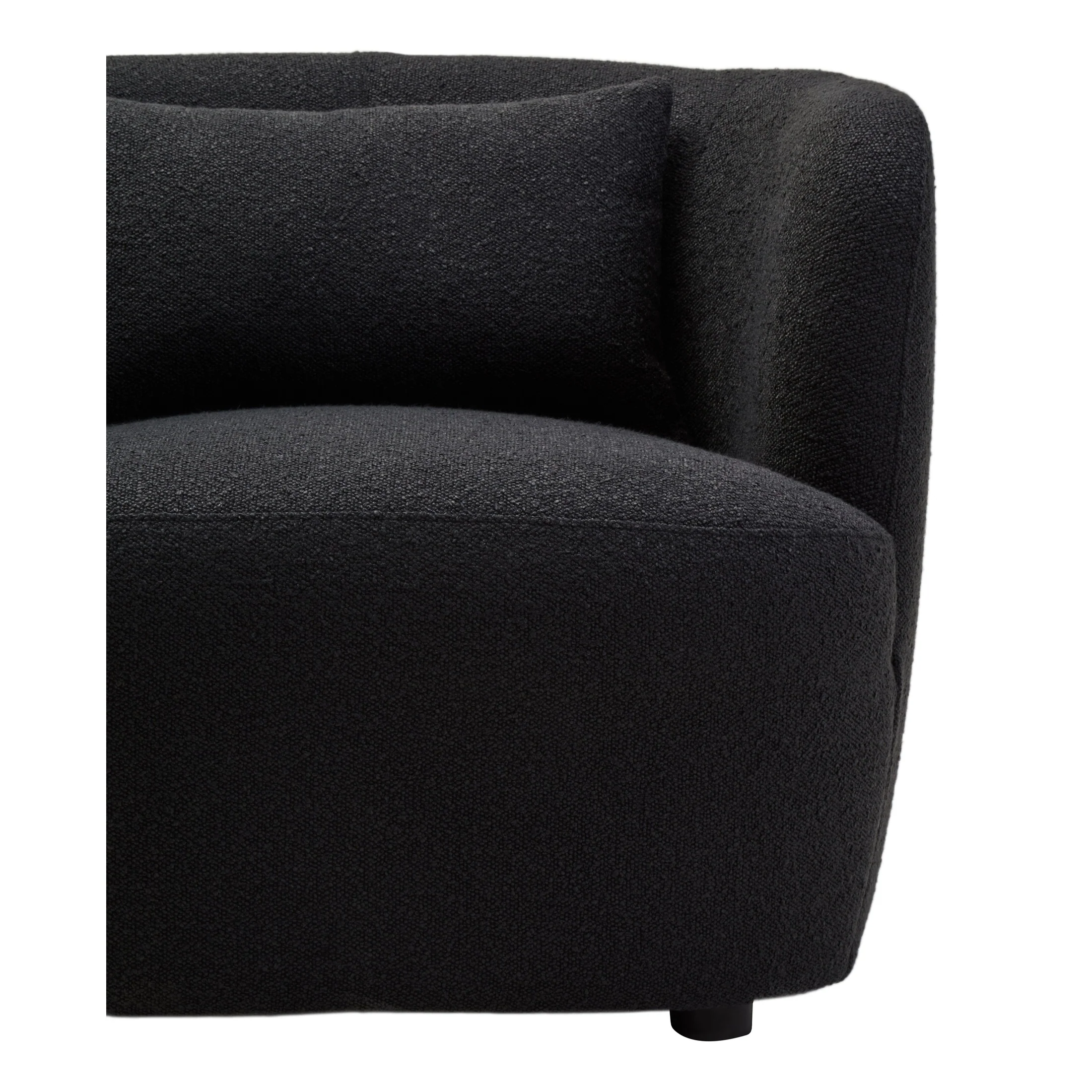 Marais Textured Black Curved Chair - Image 7