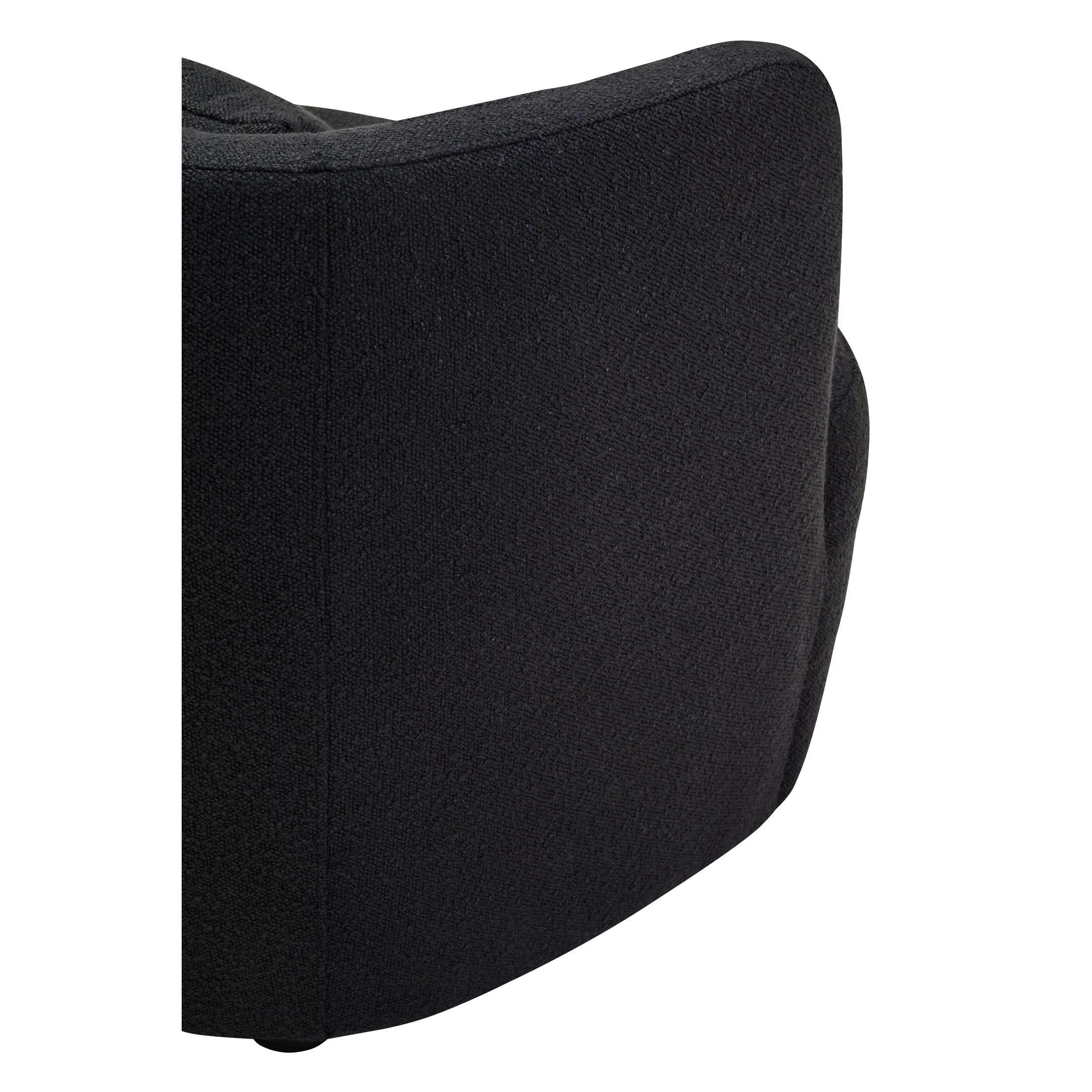 Marais Textured Black Curved Chair - Image 9