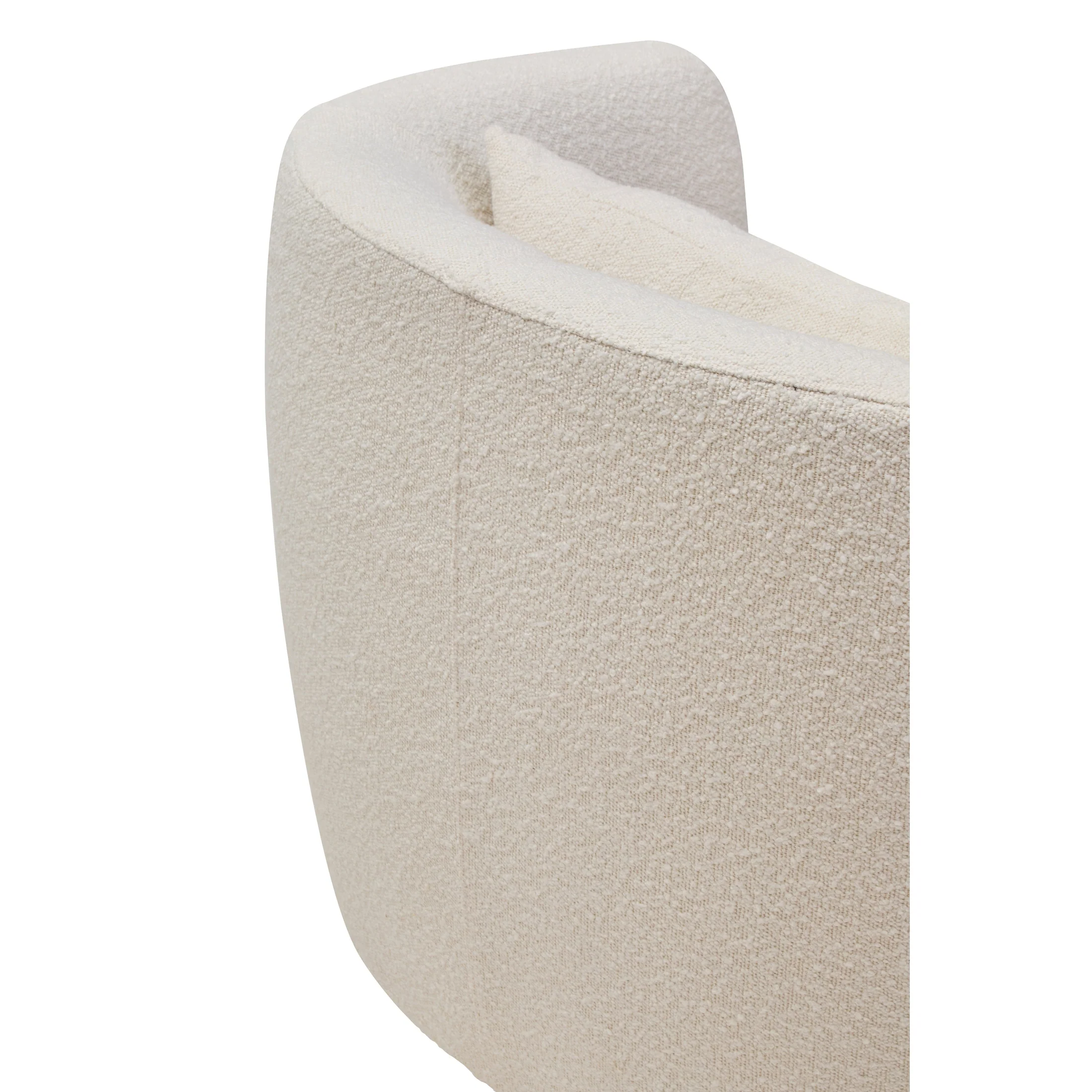 Marais Textured Cream Curved Chair - Image 3