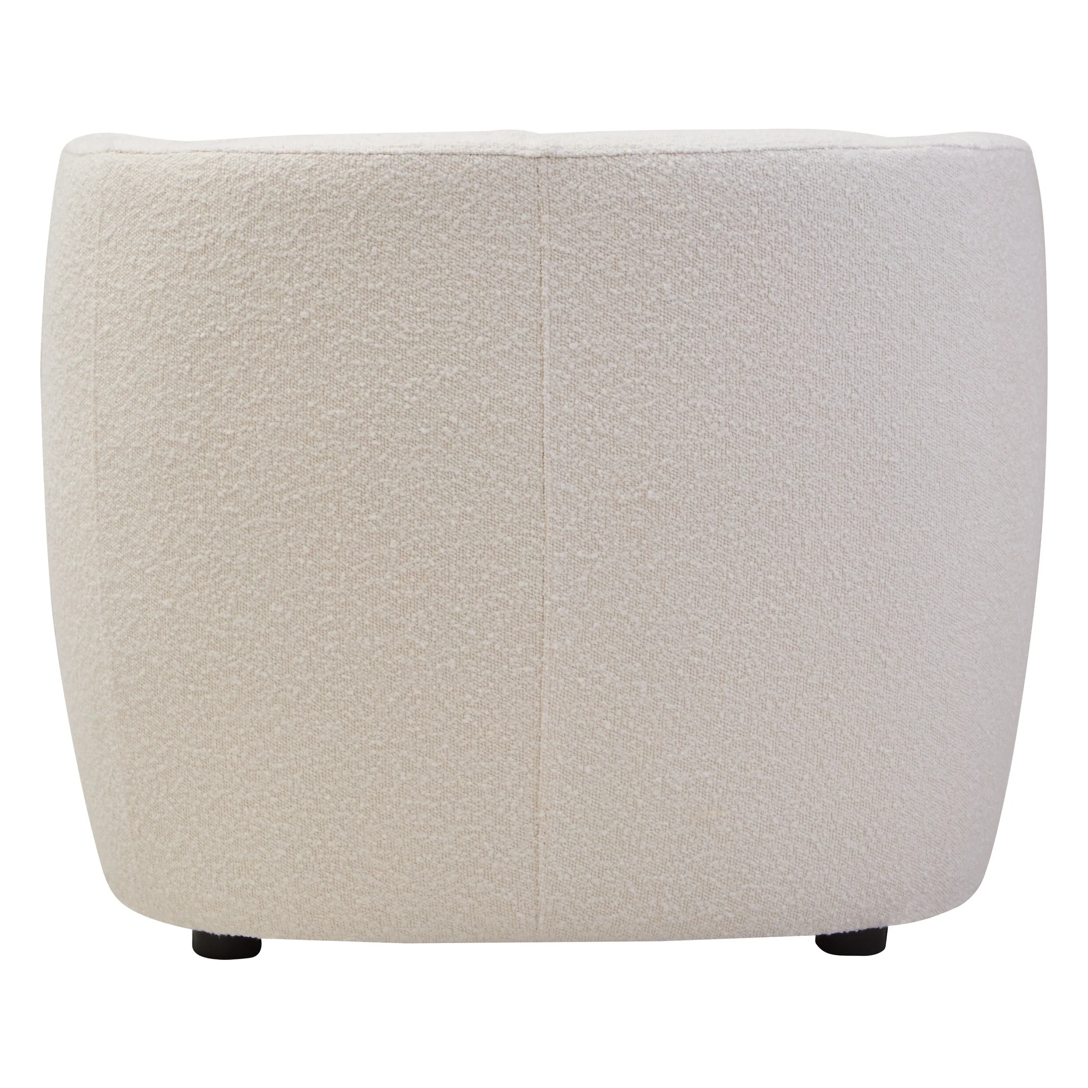 Marais Textured Cream Curved Chair - Image 7