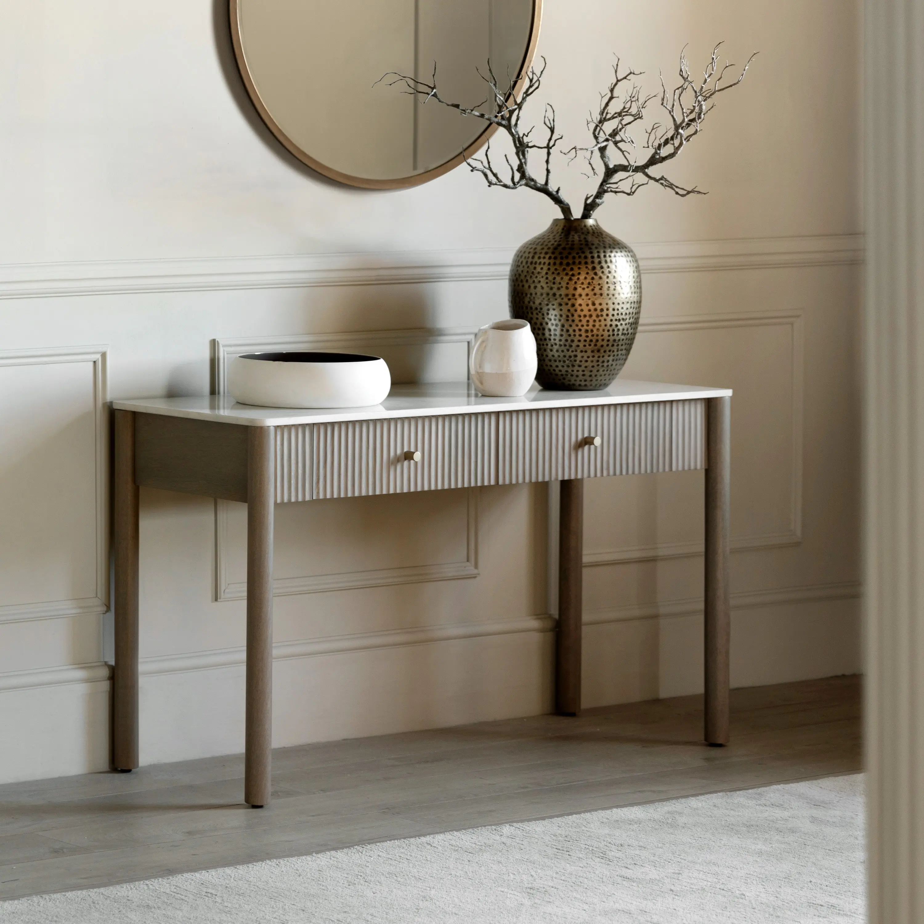 Marvola 2 Drawer Console - Image 3
