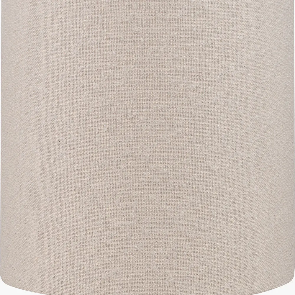 Mirissa White Slubby Handloom Fabric Floor Lamp - Image 5